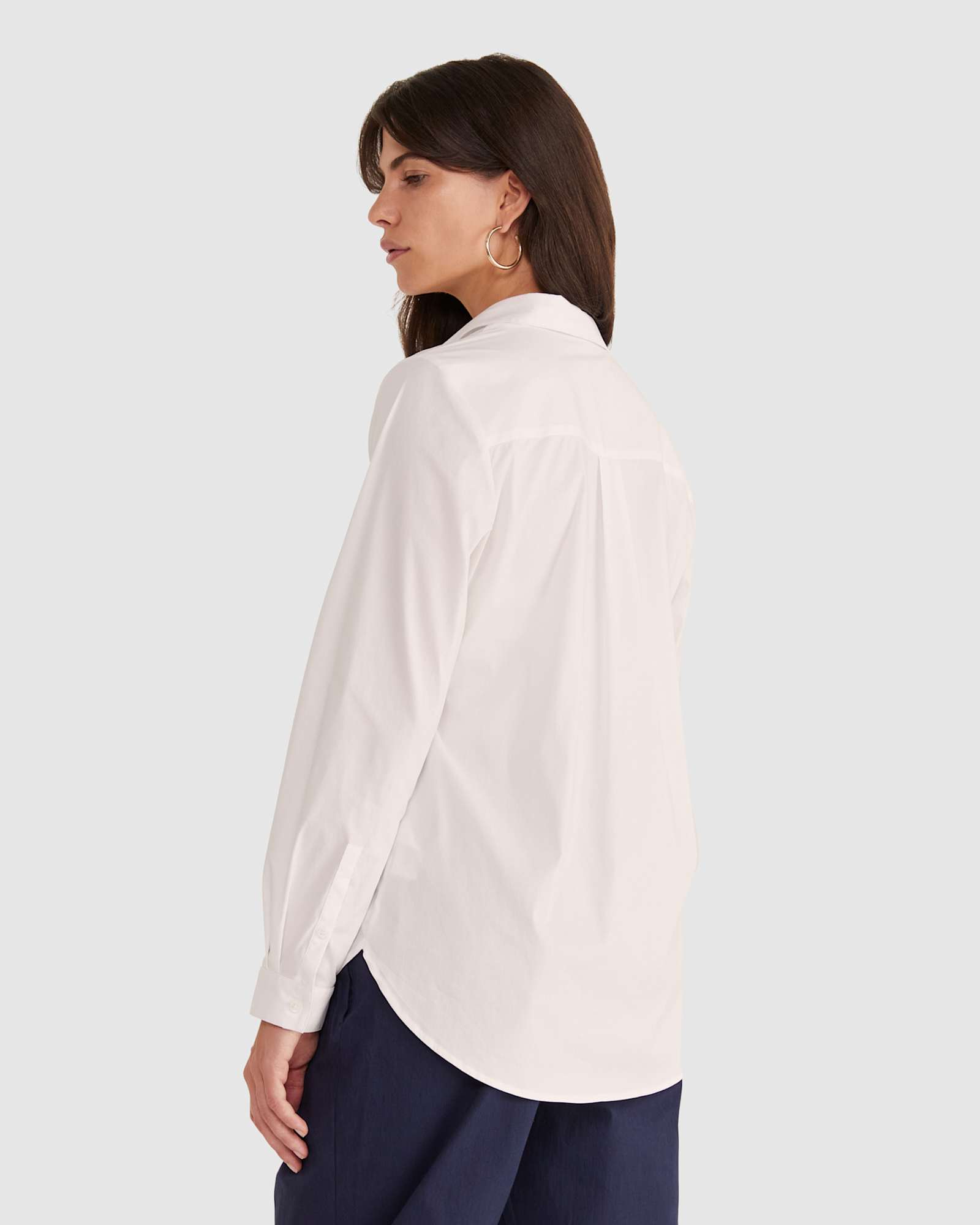 Georgina Relaxed Shirt in WHITE