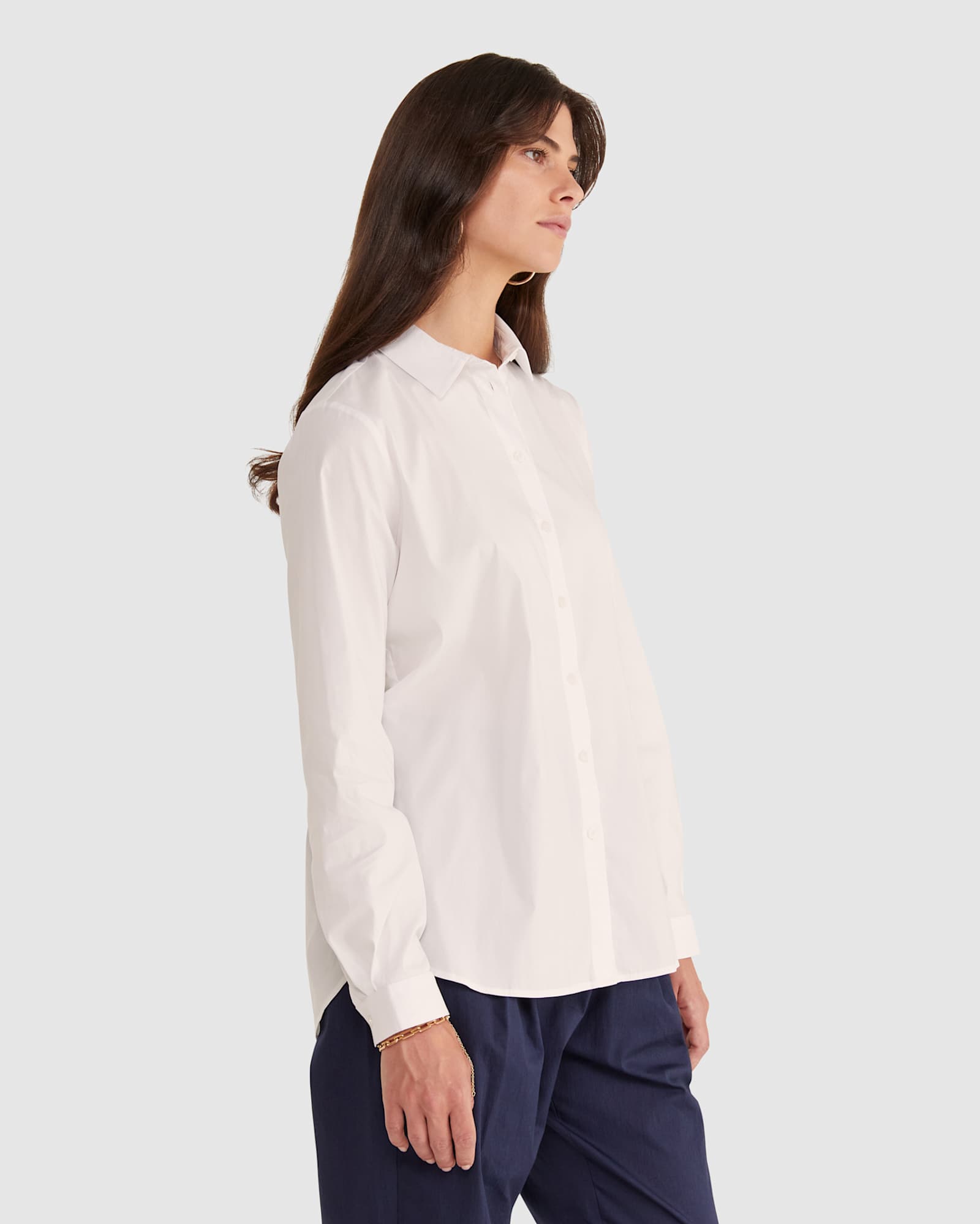 Georgina Relaxed Shirt in WHITE