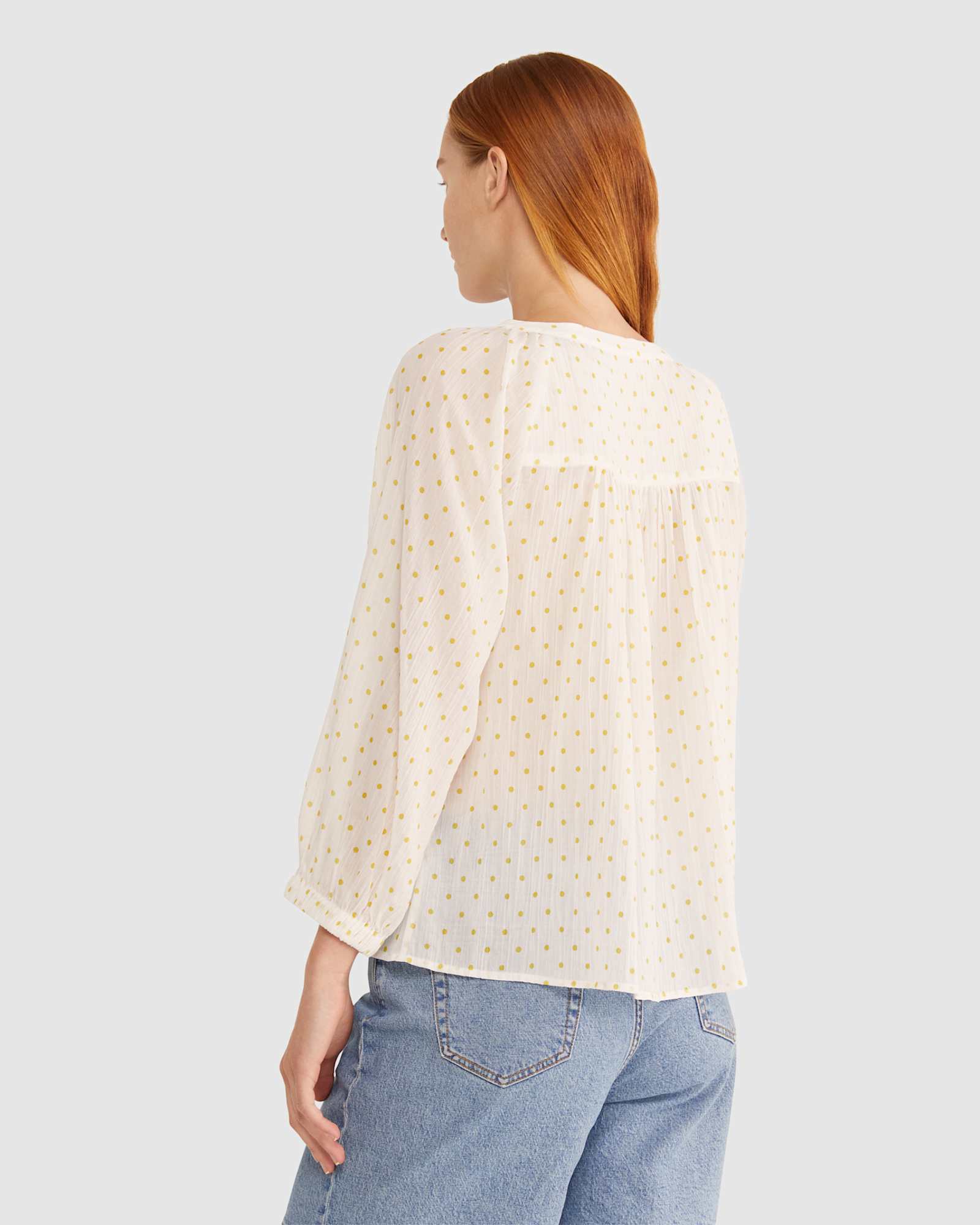 Garcia Spot Top in WHITE/GREEN