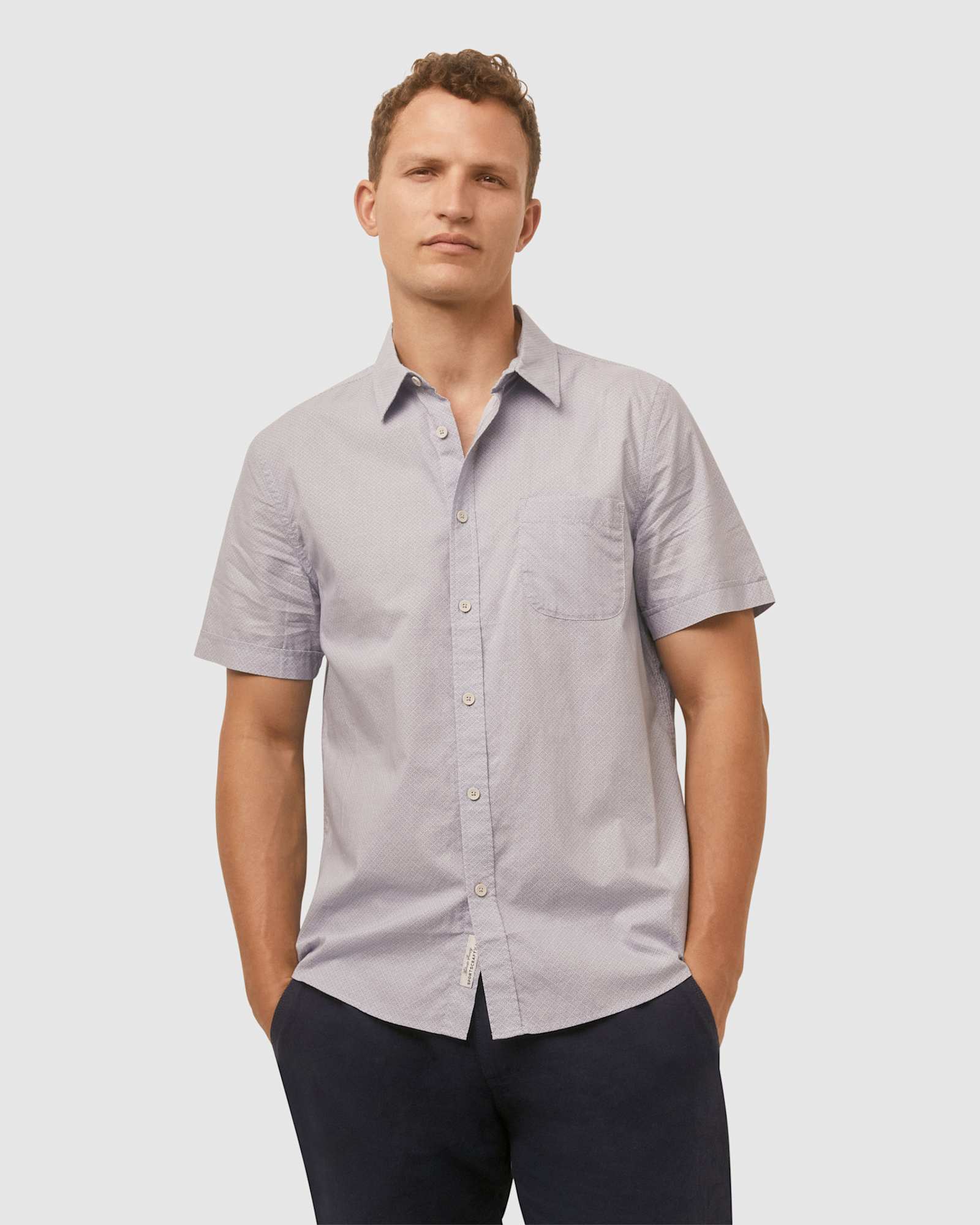 Carlton Shirt in DUSTY BLUE