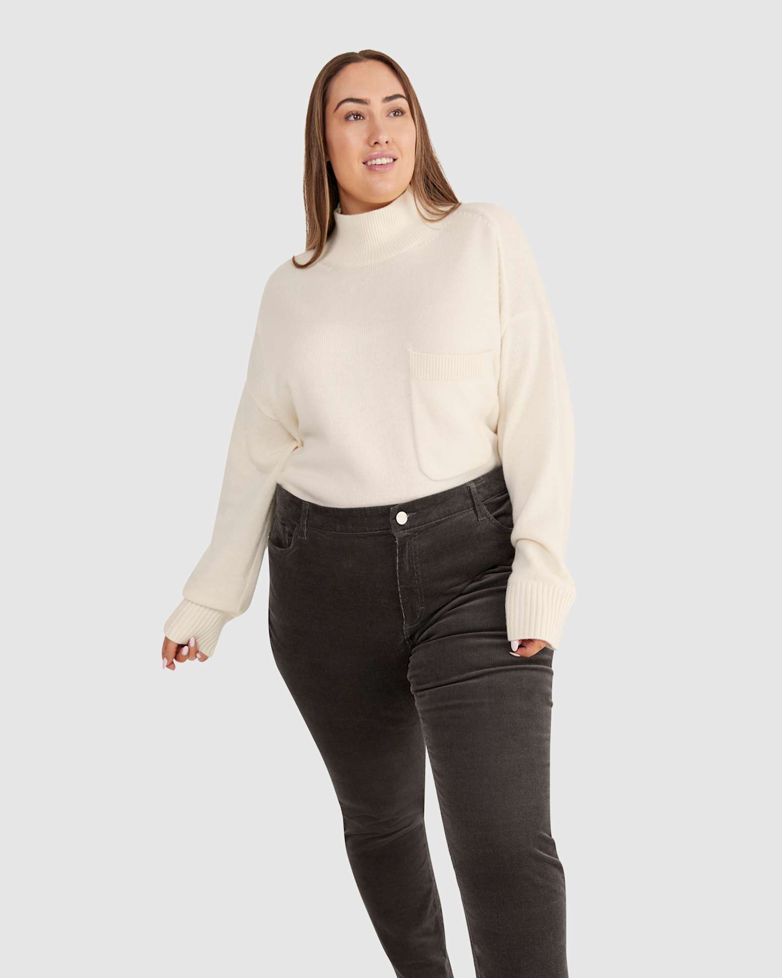 Cord Jean in CHARCOAL