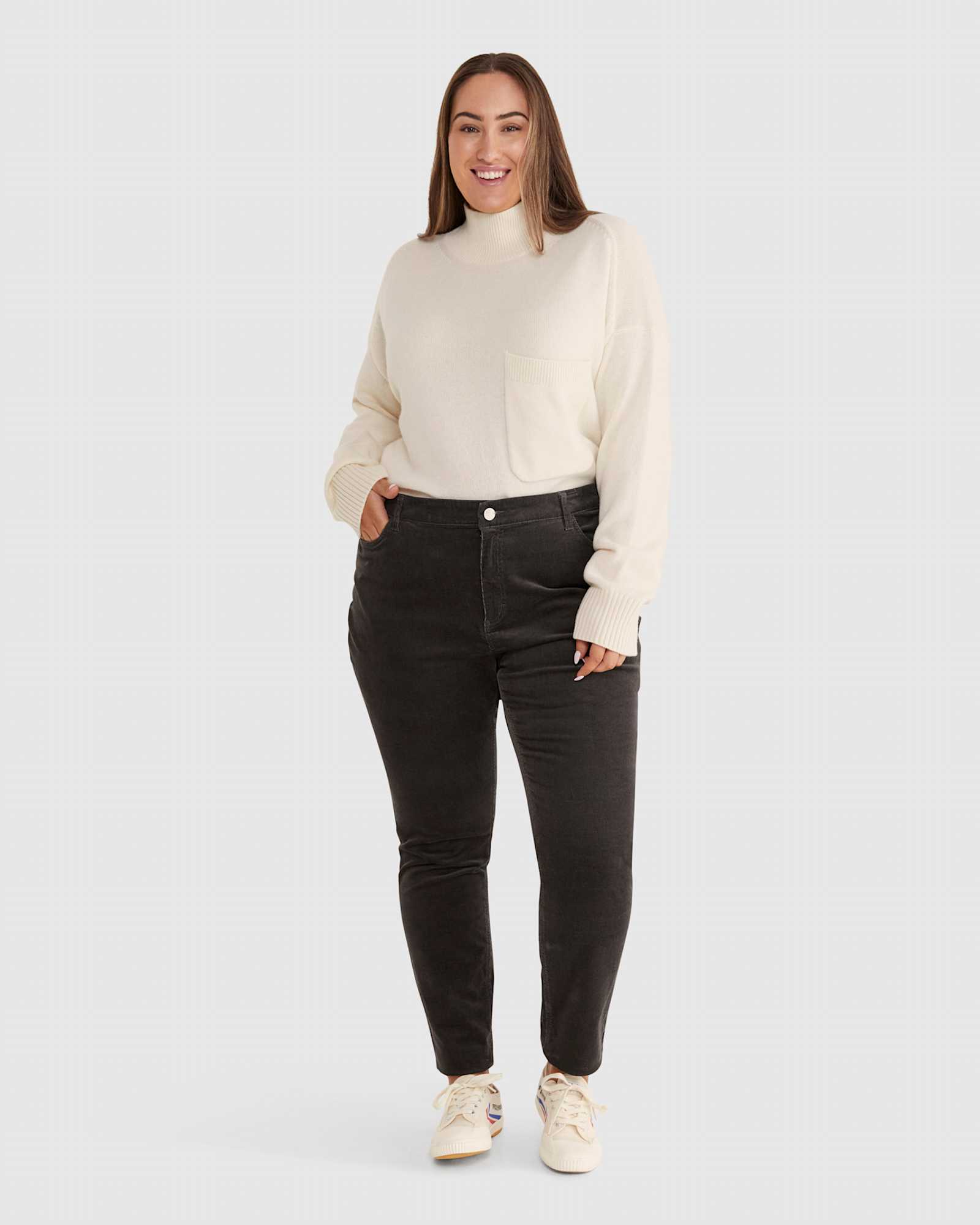 Cord Jean in CHARCOAL