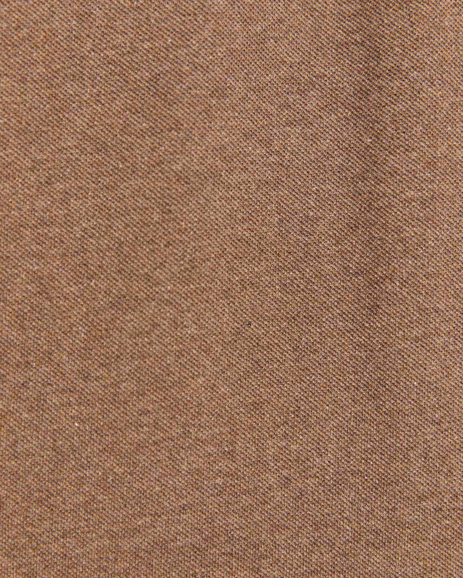 Pique Polo Melange in MOCHA MELANGE