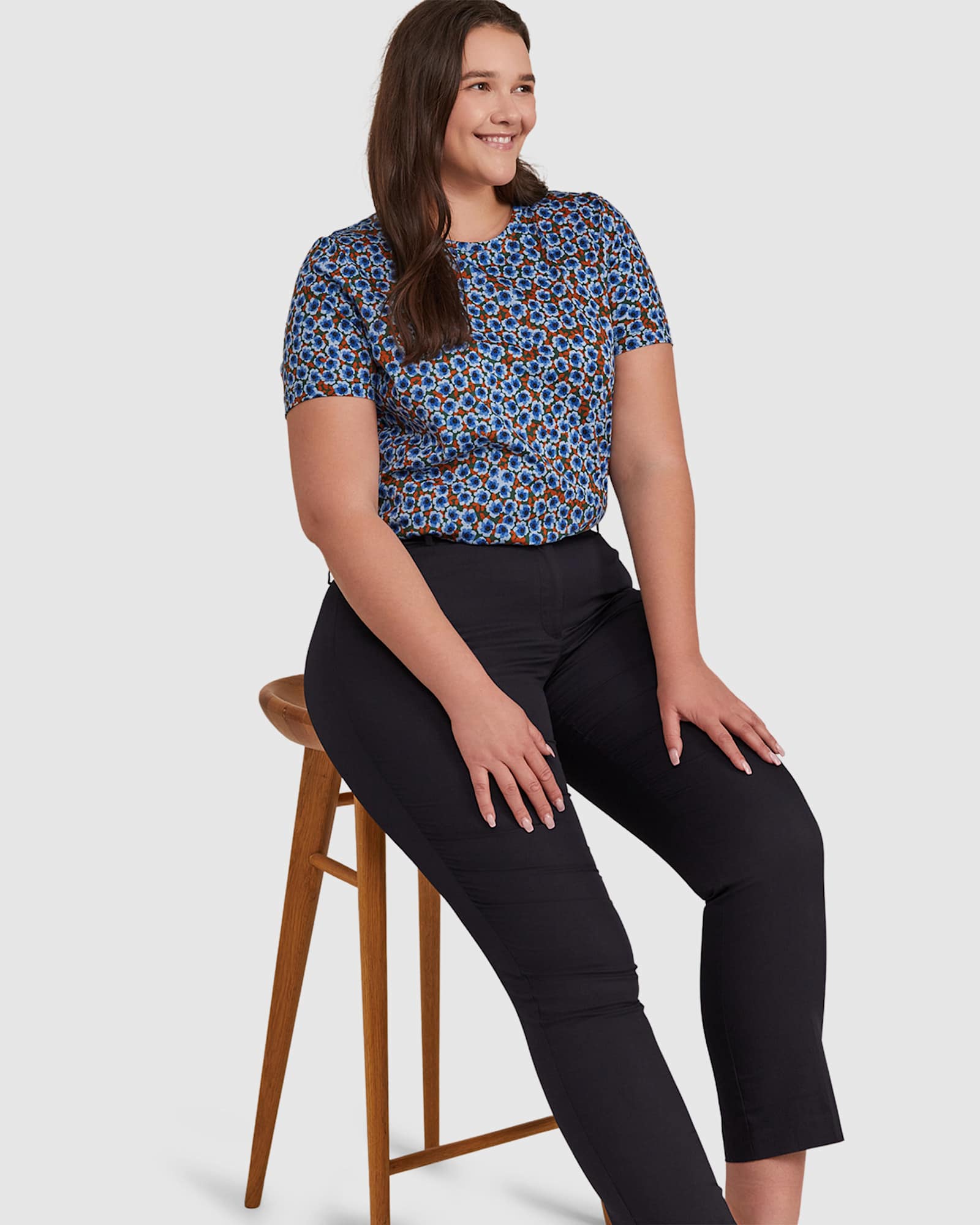 Eva Full Length Pant in CLASSIC NAVY