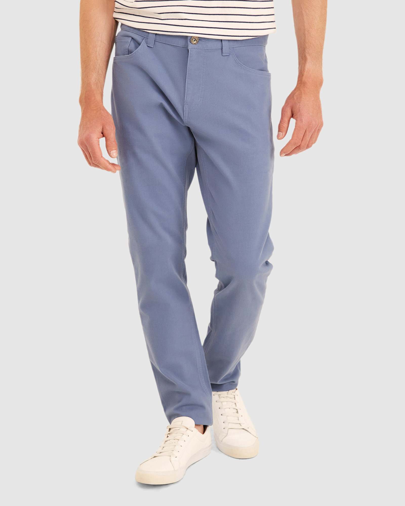 Tapered Bedford Jean in AGED BLUE