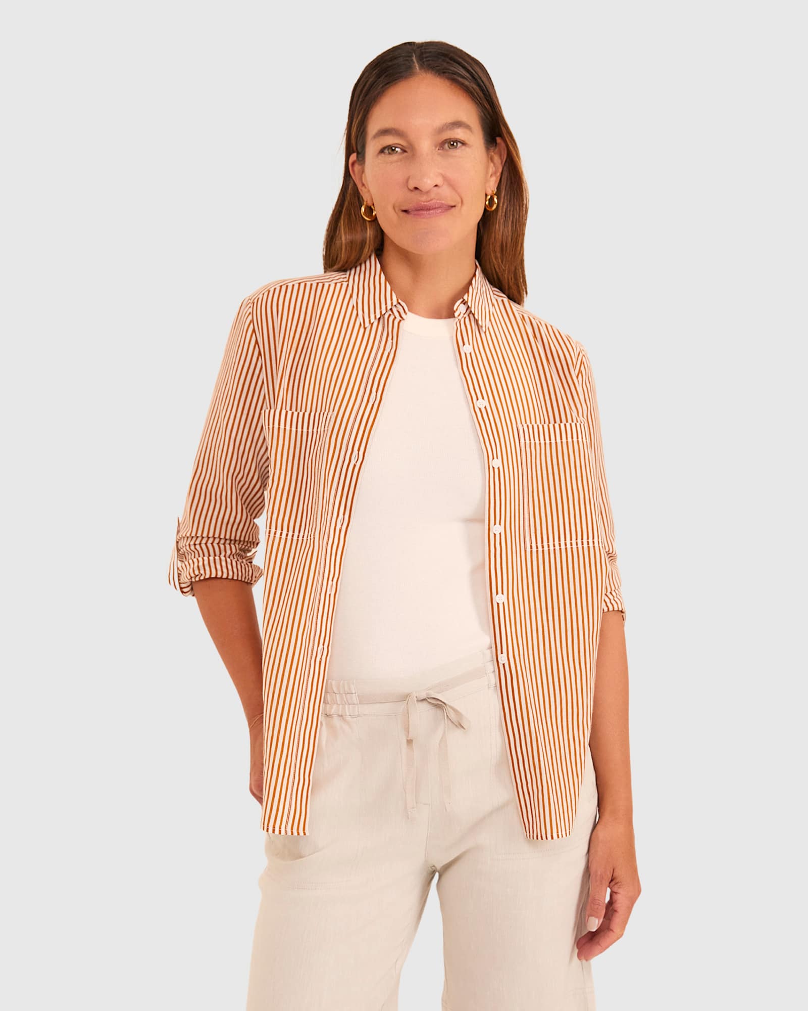 Rosa Linen Short in NATURAL