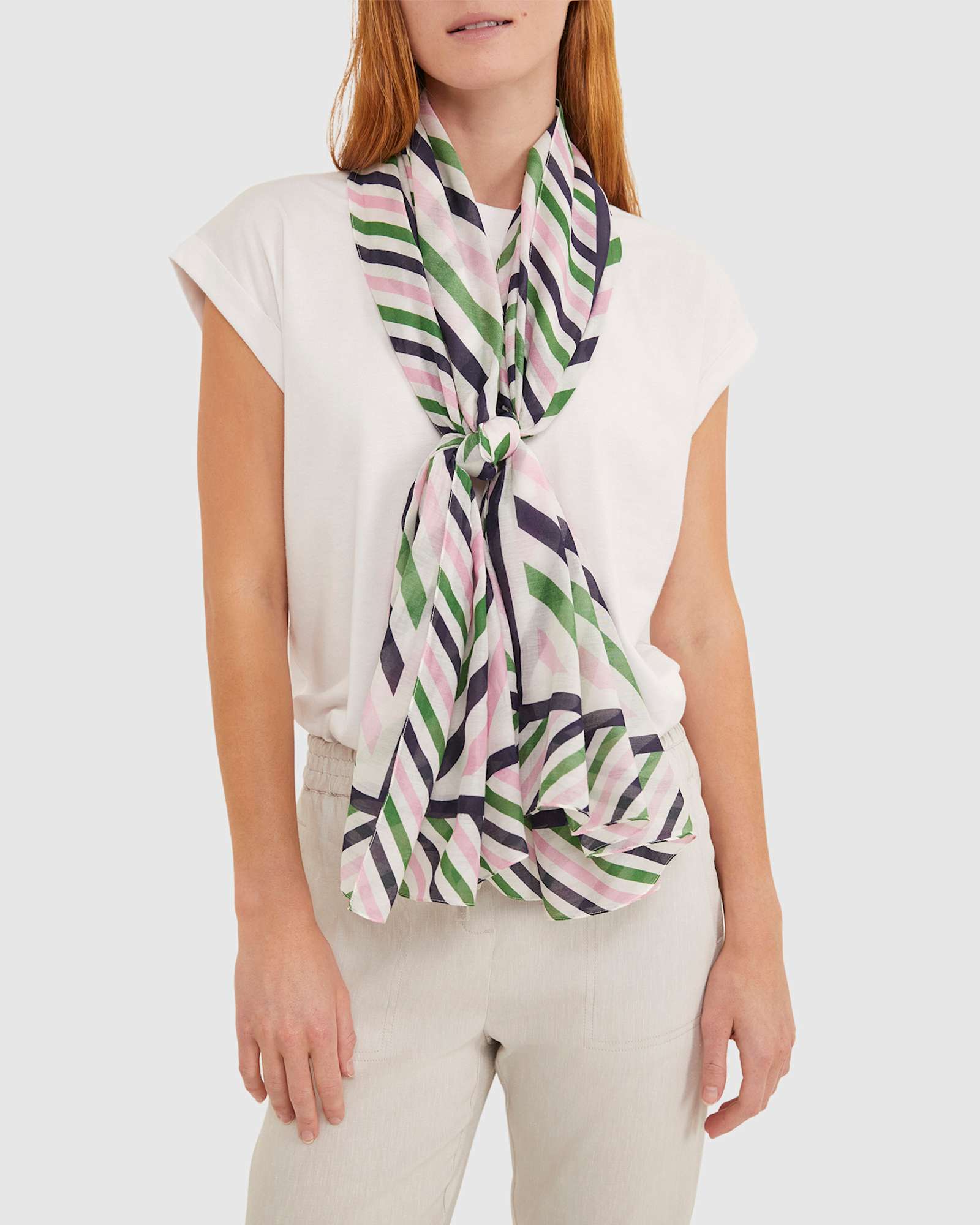 Lexi Cotton Silk Sarong in GREEN
