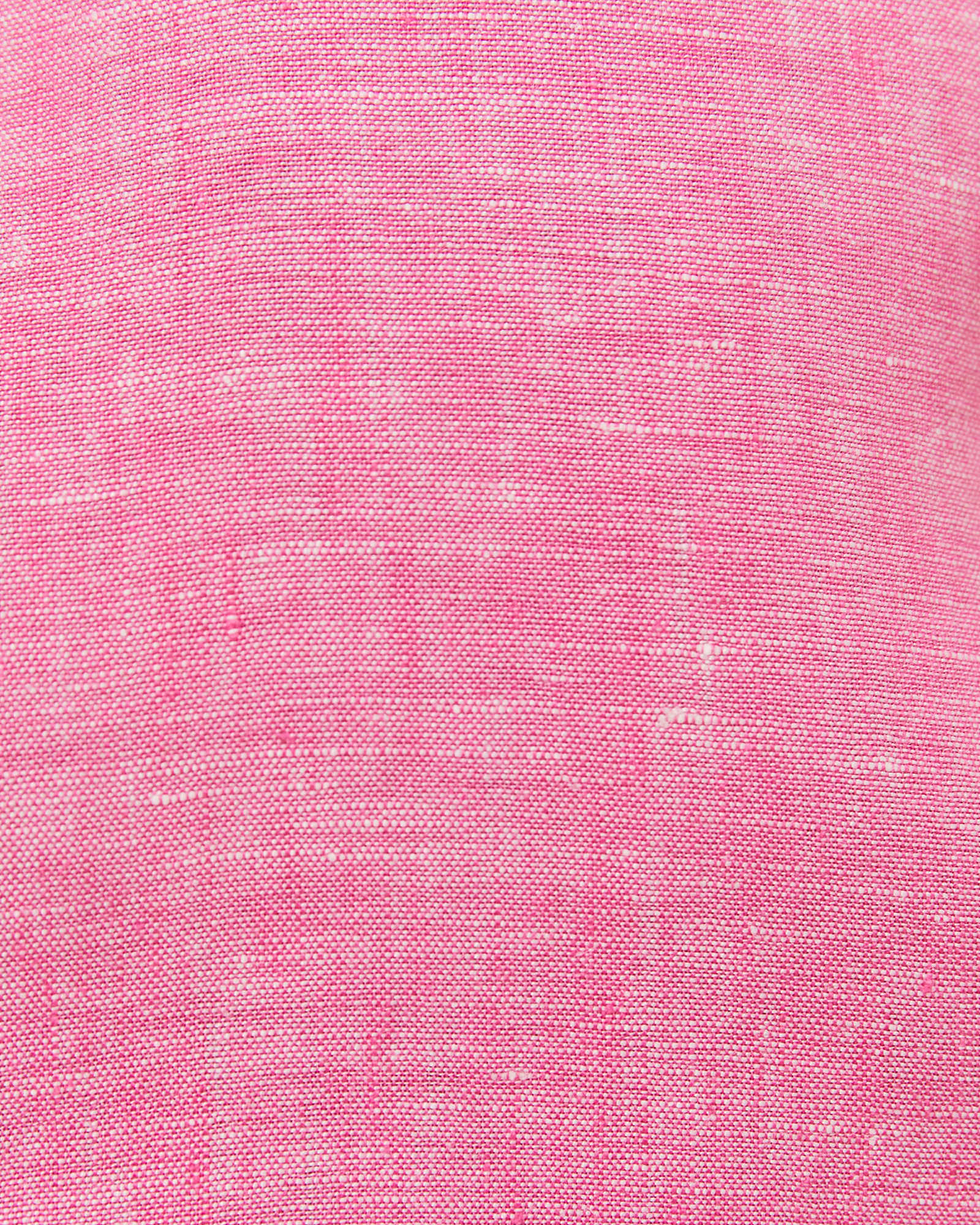 Yarn Dyed Linen Short Sleeve Shirt in CAMPARI