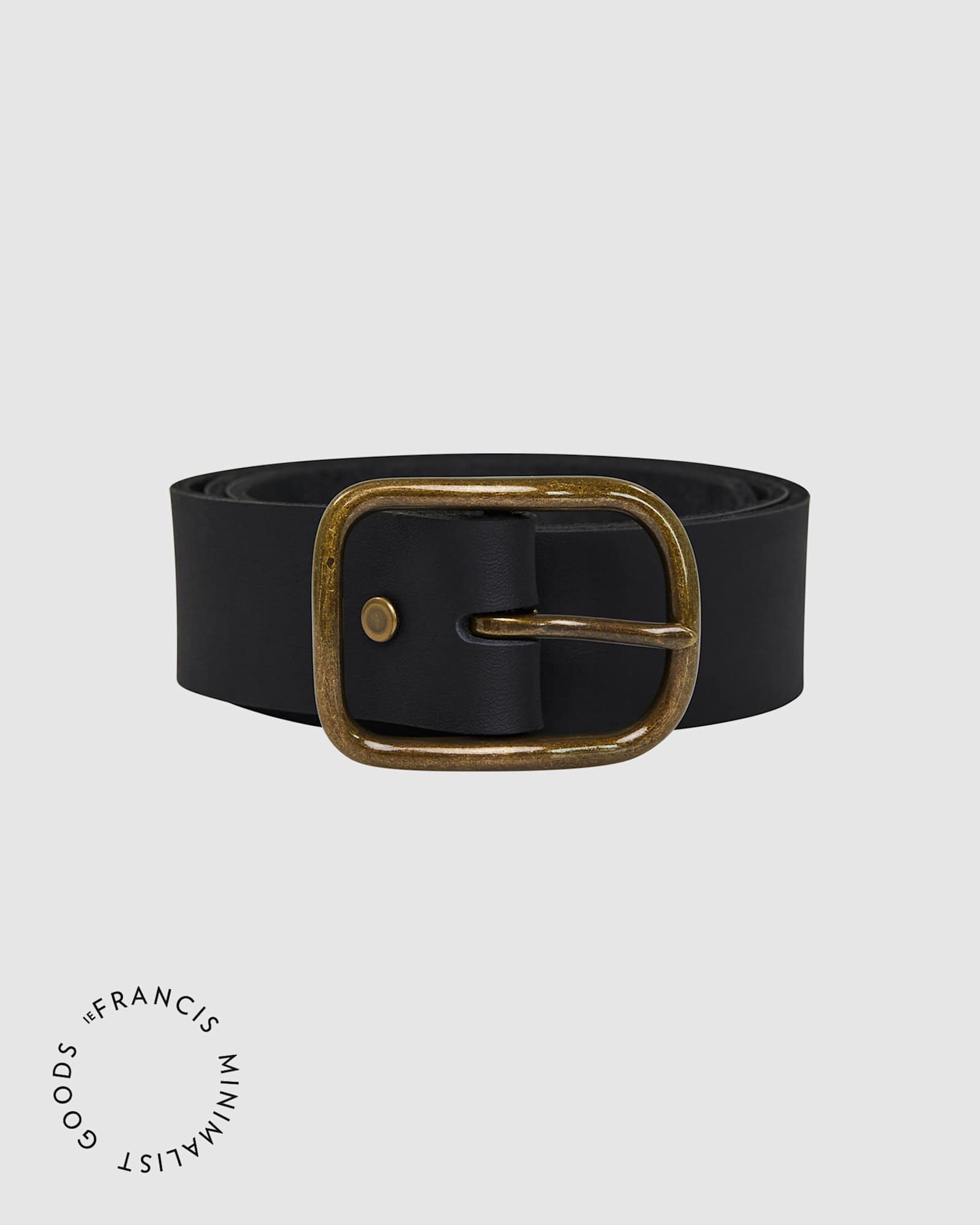 IEFrancis Leather Belt in BLACK