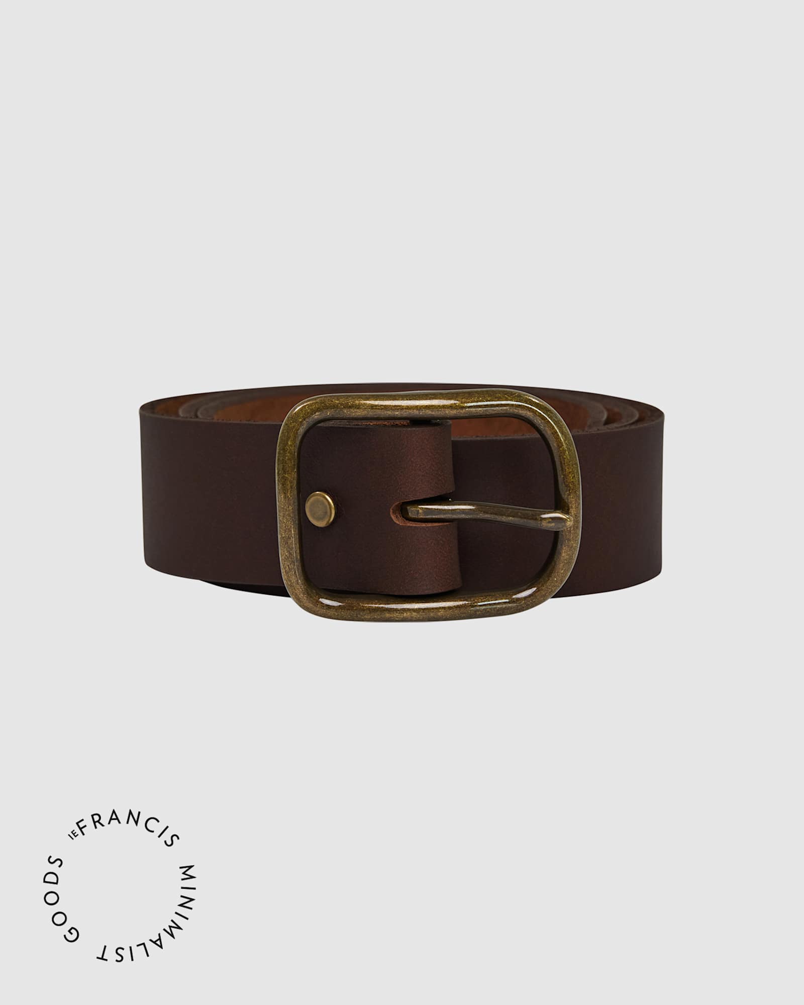 IEFrancis Leather Belt in CHOCOLATE