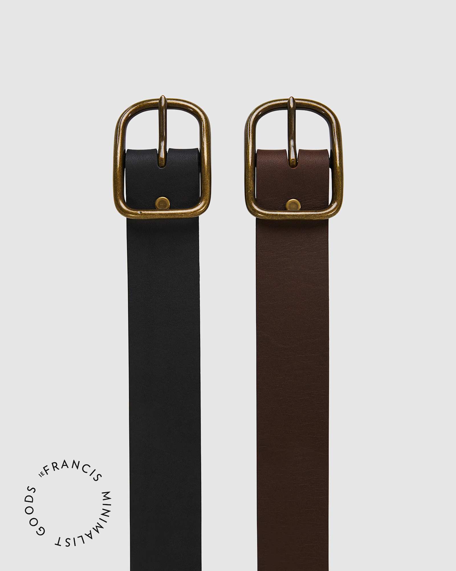 IEFrancis Leather Belt in CHOCOLATE
