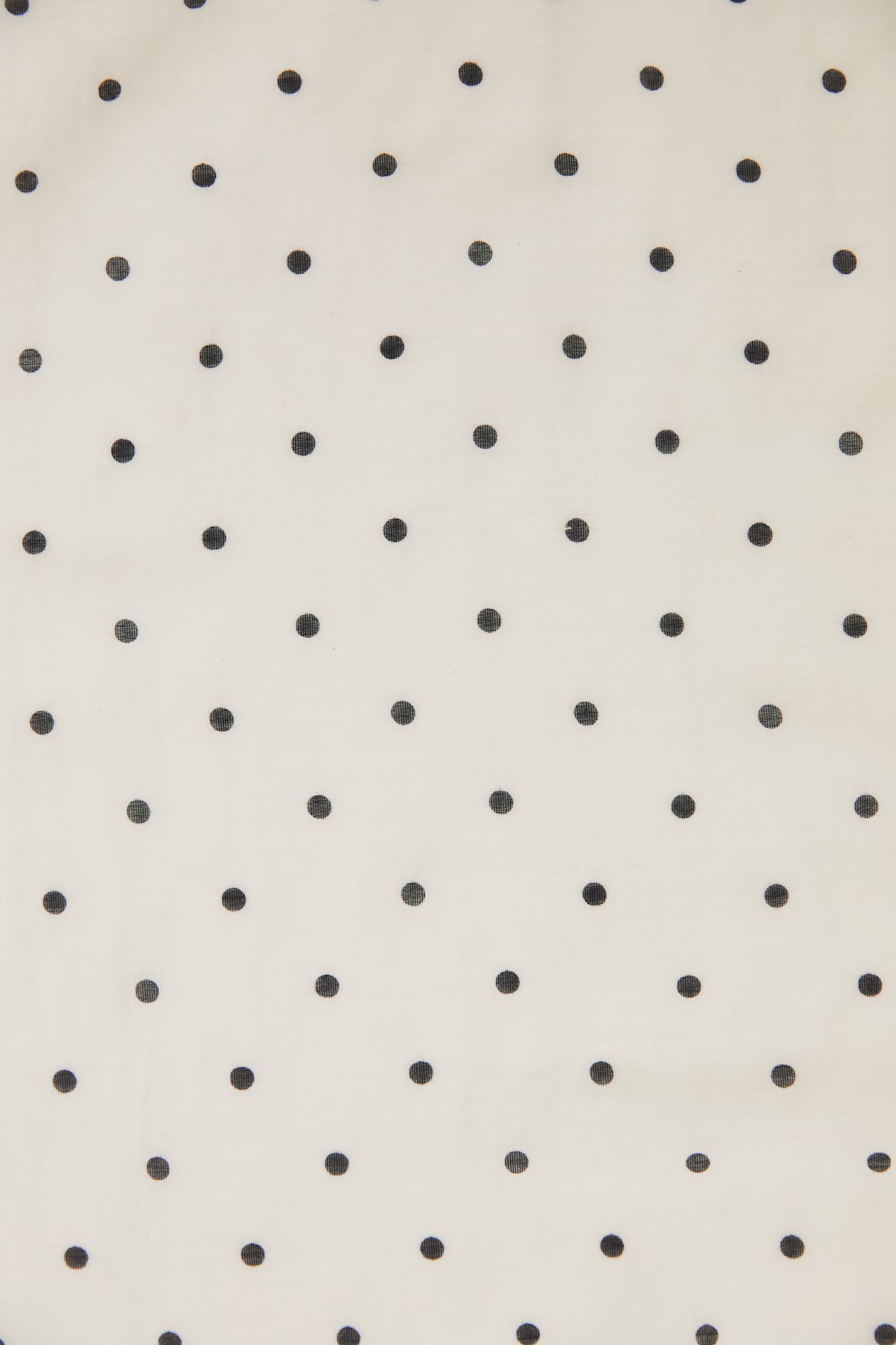 Spot Silk Scarf in BLACK/IVORY