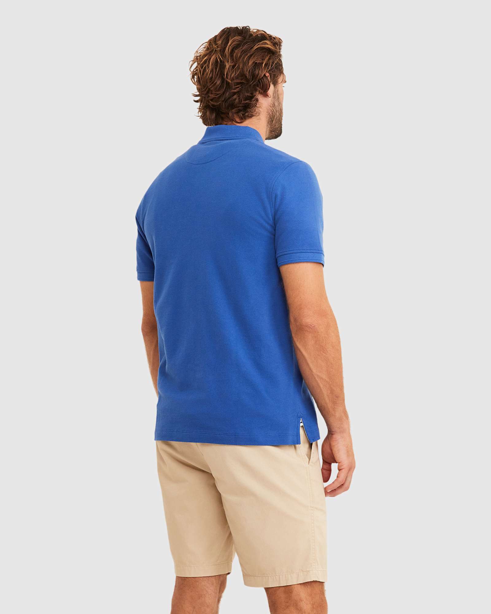 Pique Polo in DELFT BLUE