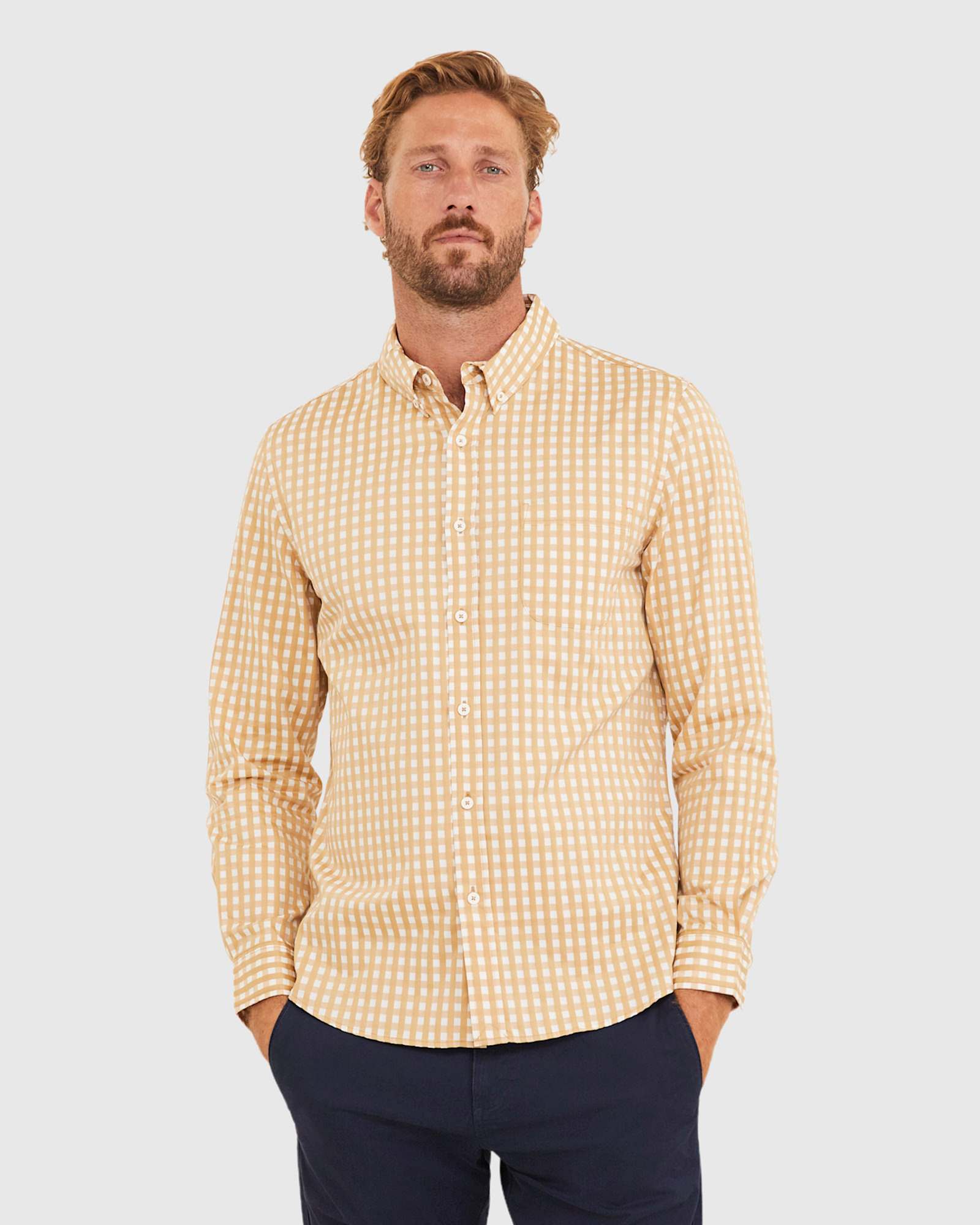 Newcombe Tapered Shirt in LATTE