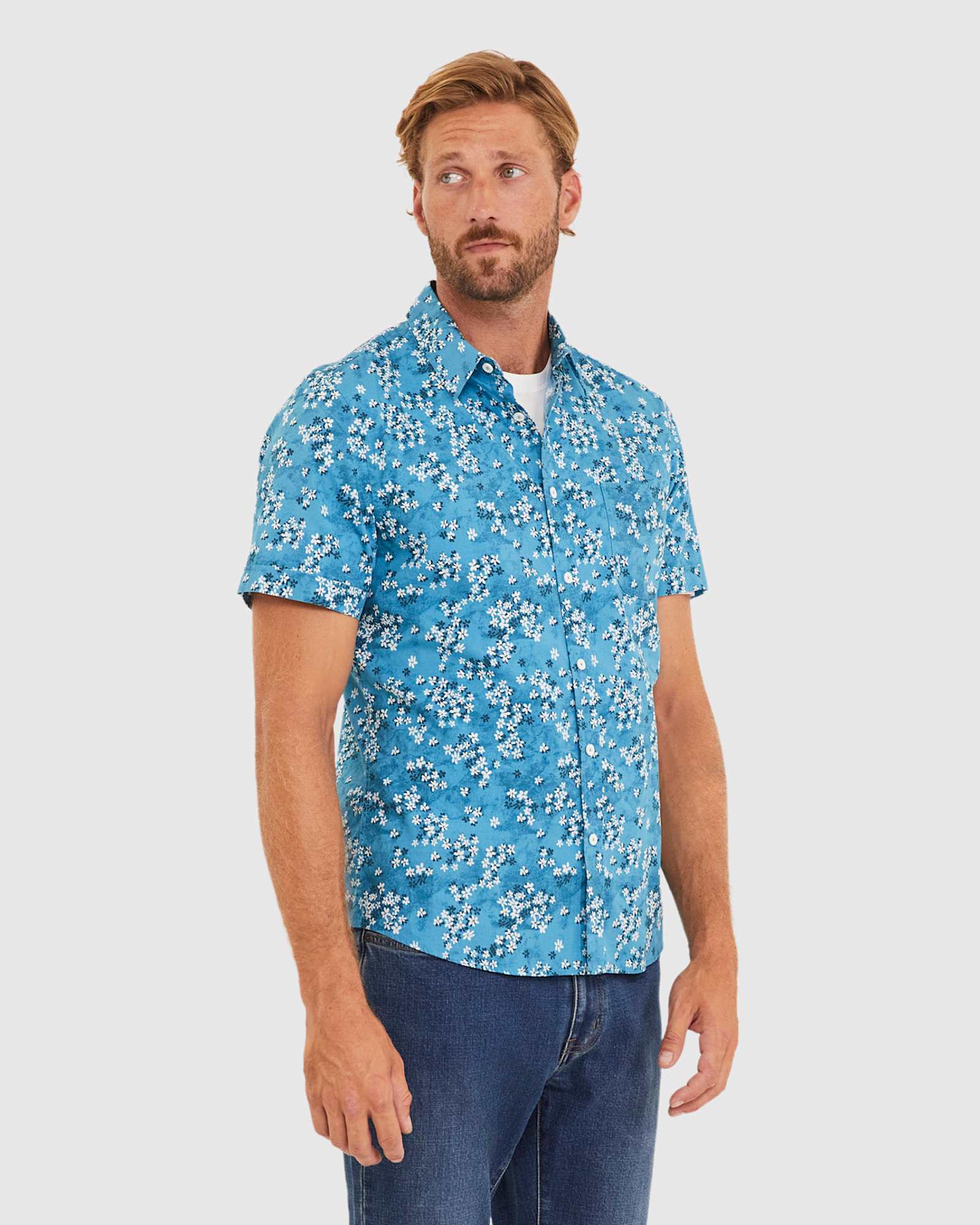 Paits Tapered Shirt in MOUNTAIN BLUE