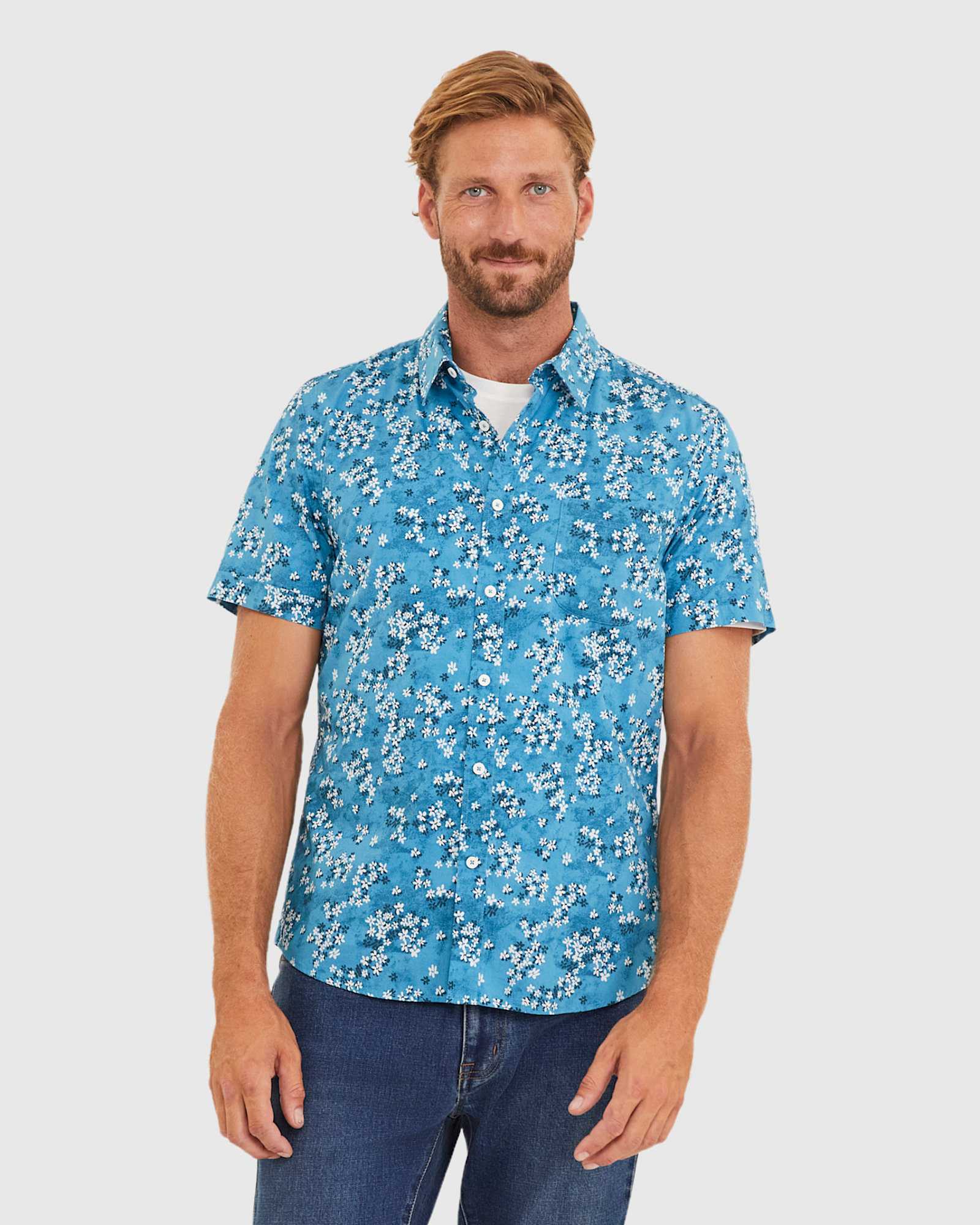 Paits Tapered Shirt in MOUNTAIN BLUE