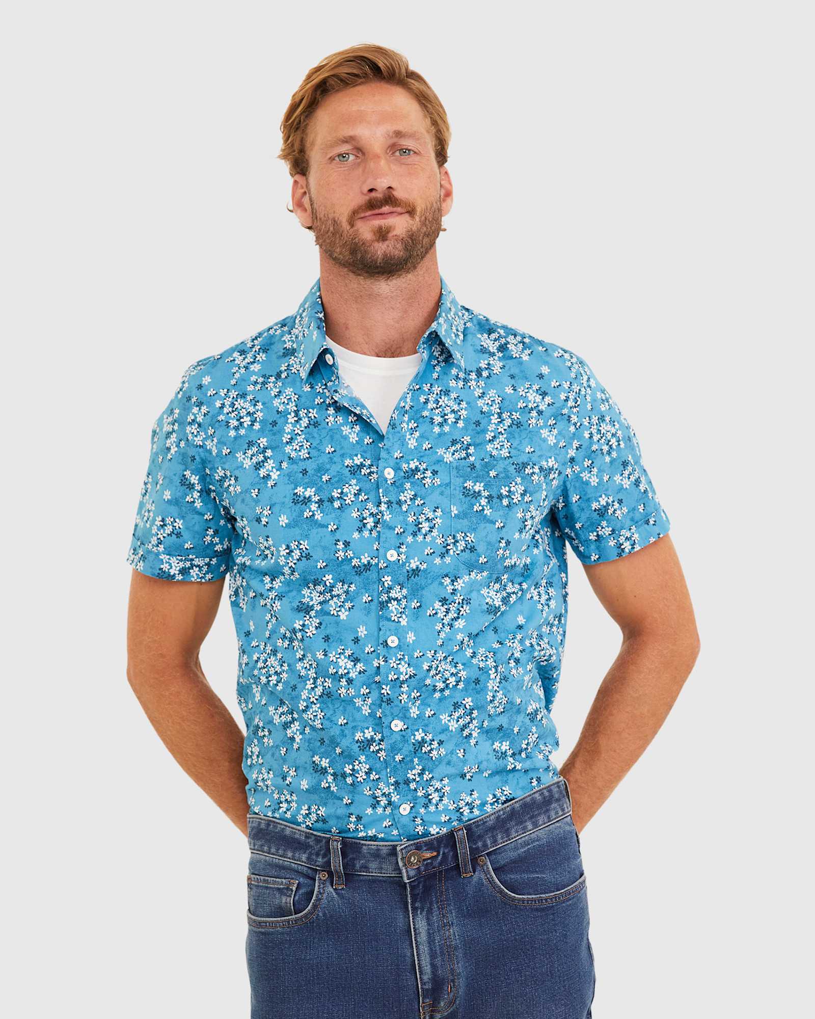 Paits Tapered Shirt in MOUNTAIN BLUE