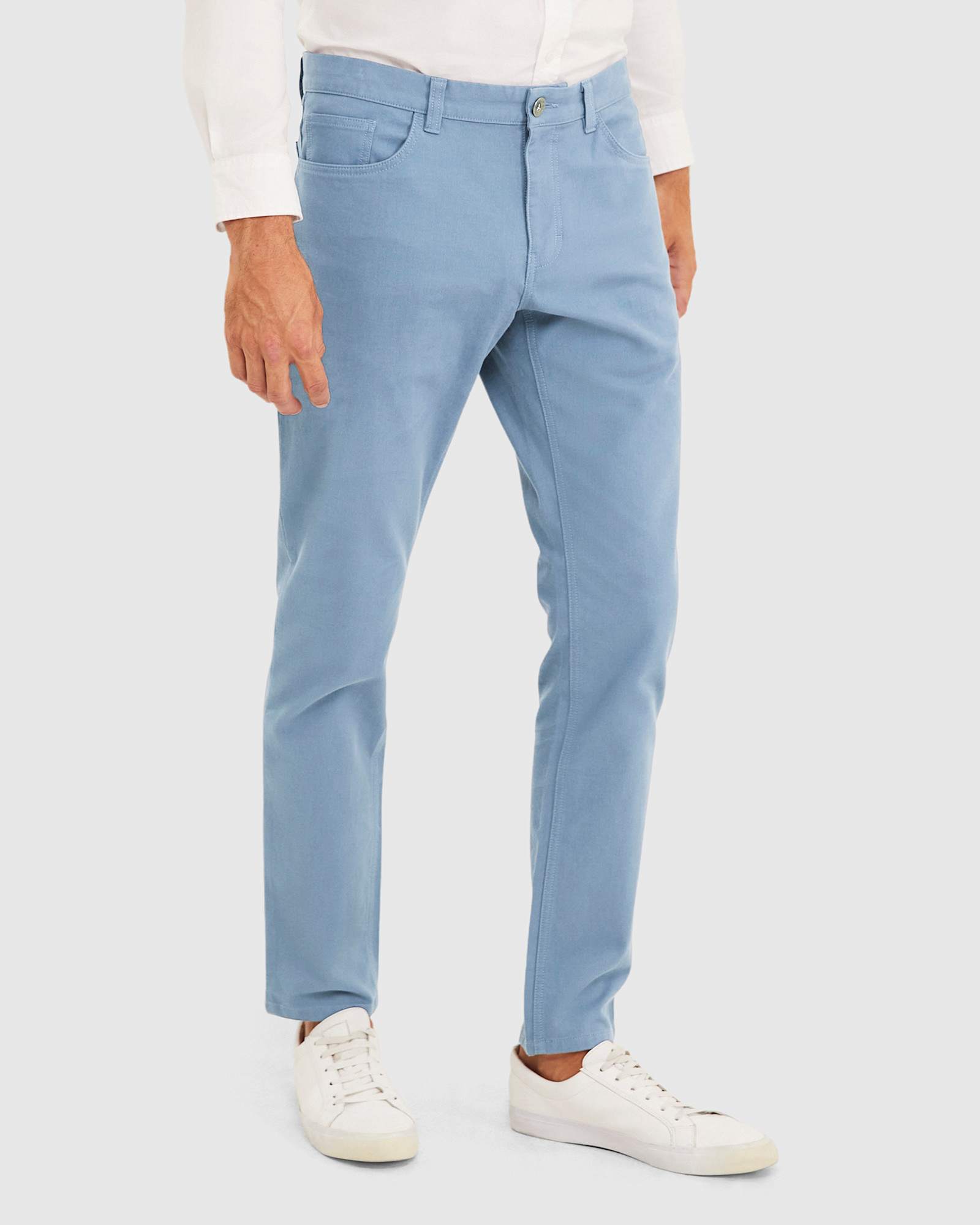 Tapered Bedford Jean in BLUESTONE