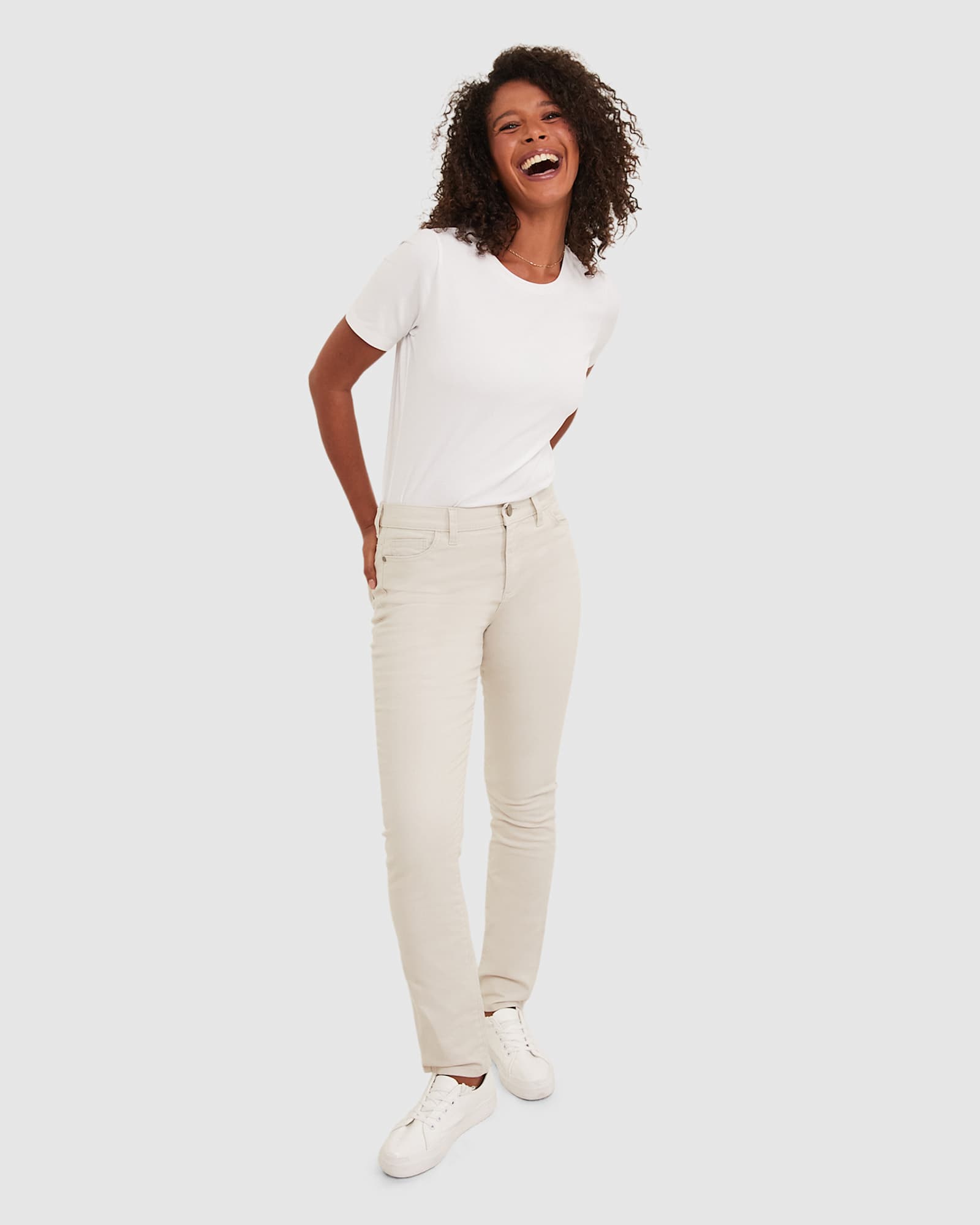 Lari Slim Jean in PUTTY