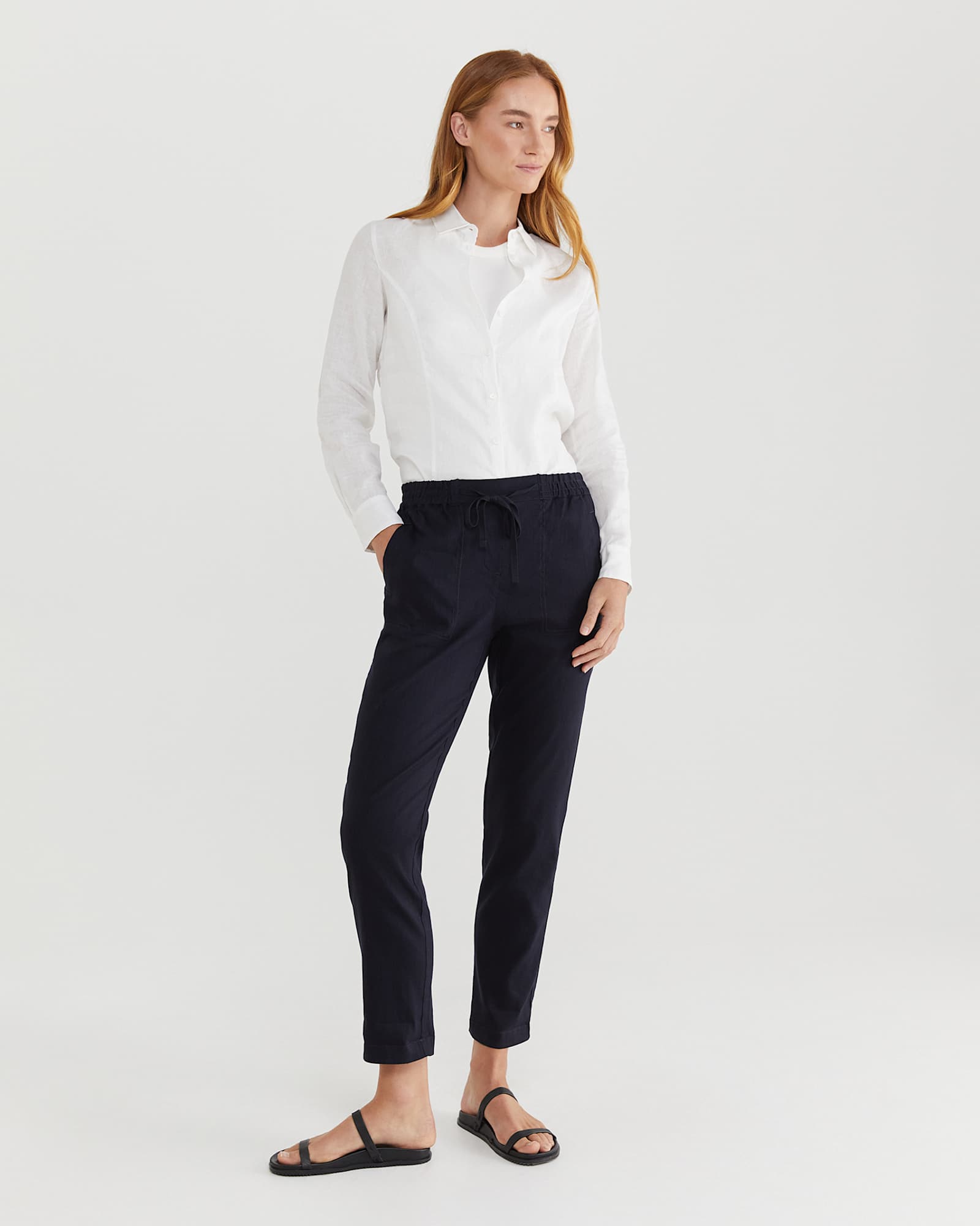 Daisy Linen Shirt in WHITE
