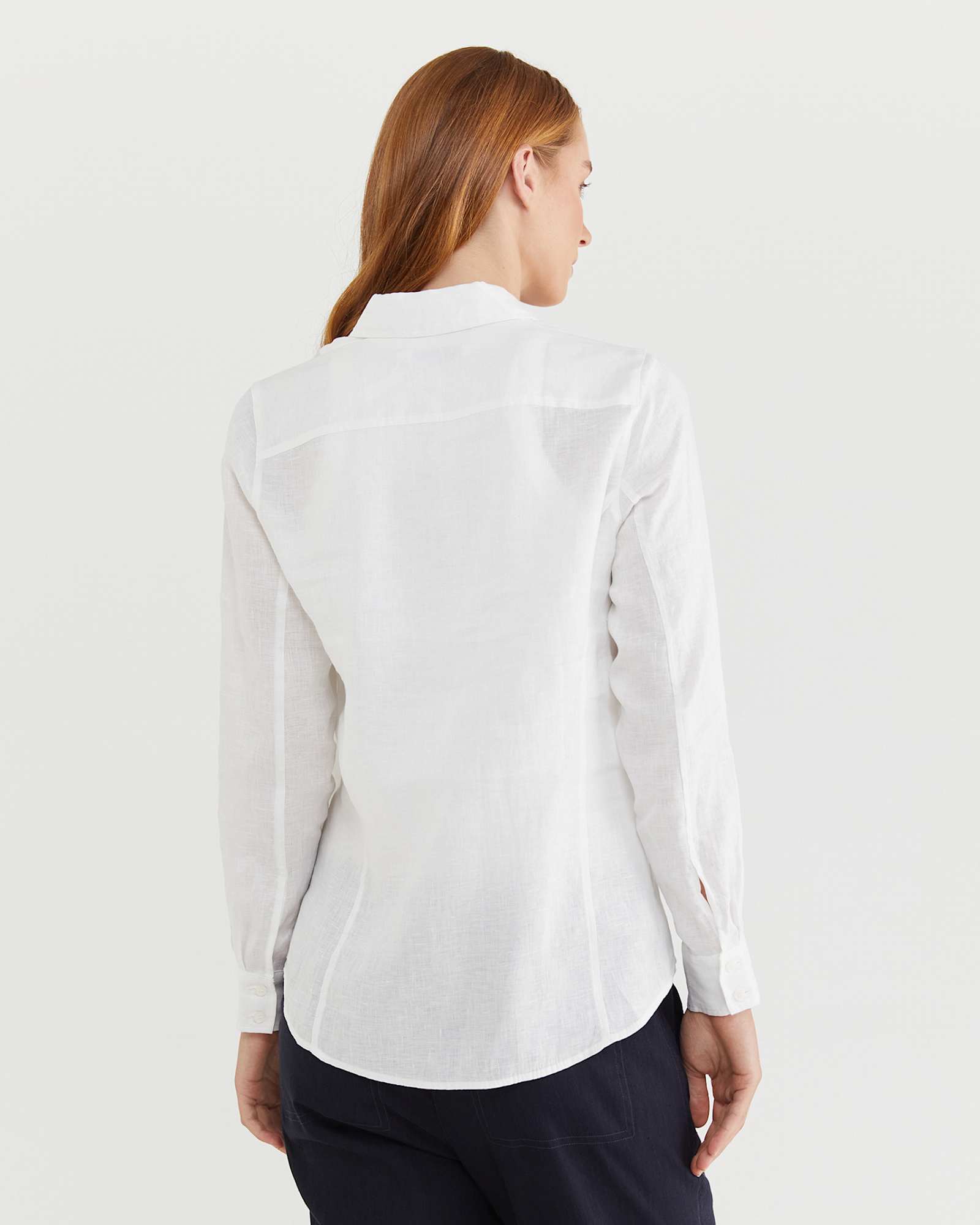 Daisy Linen Shirt in WHITE