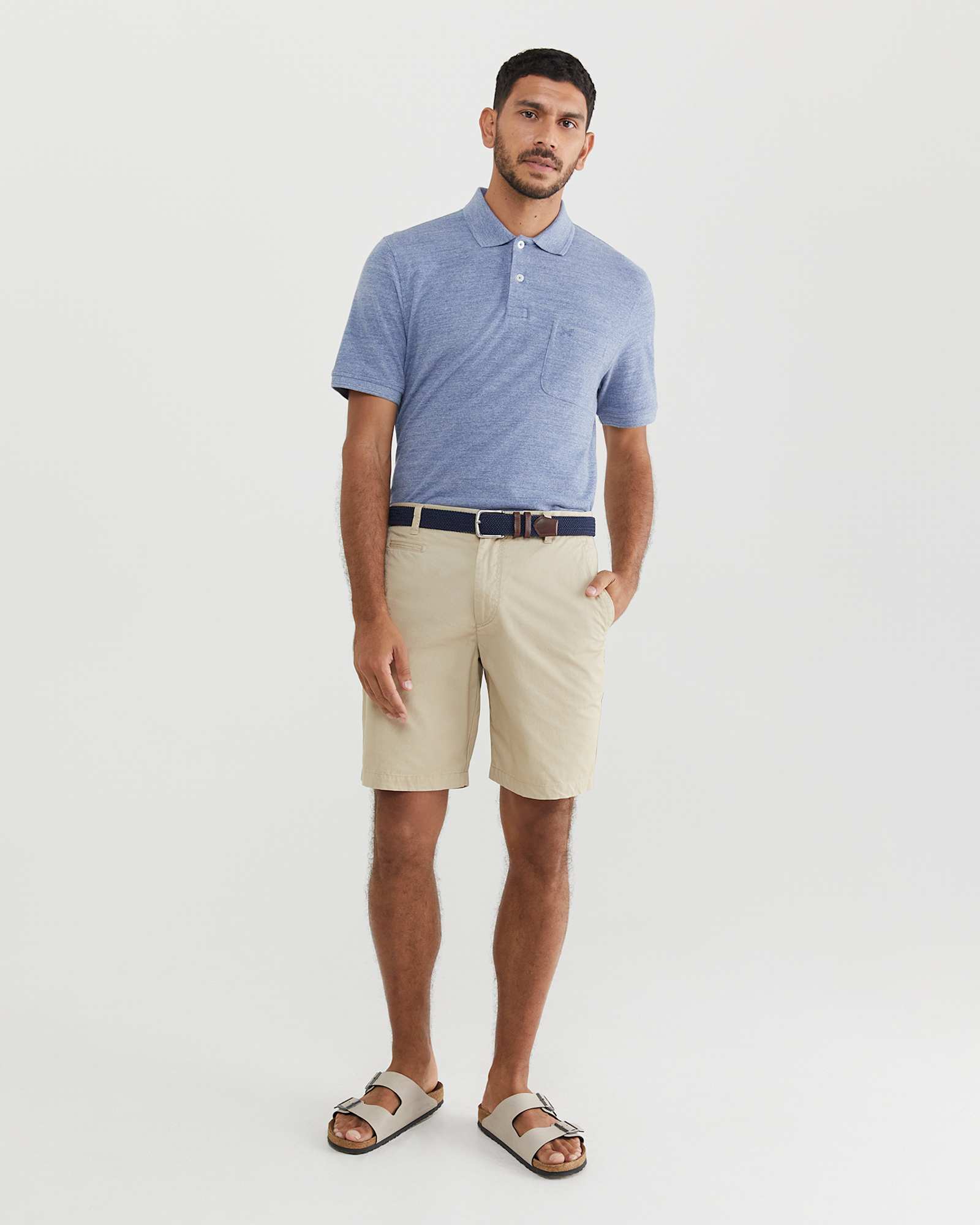 Classic Chino Short in LIMESTONE