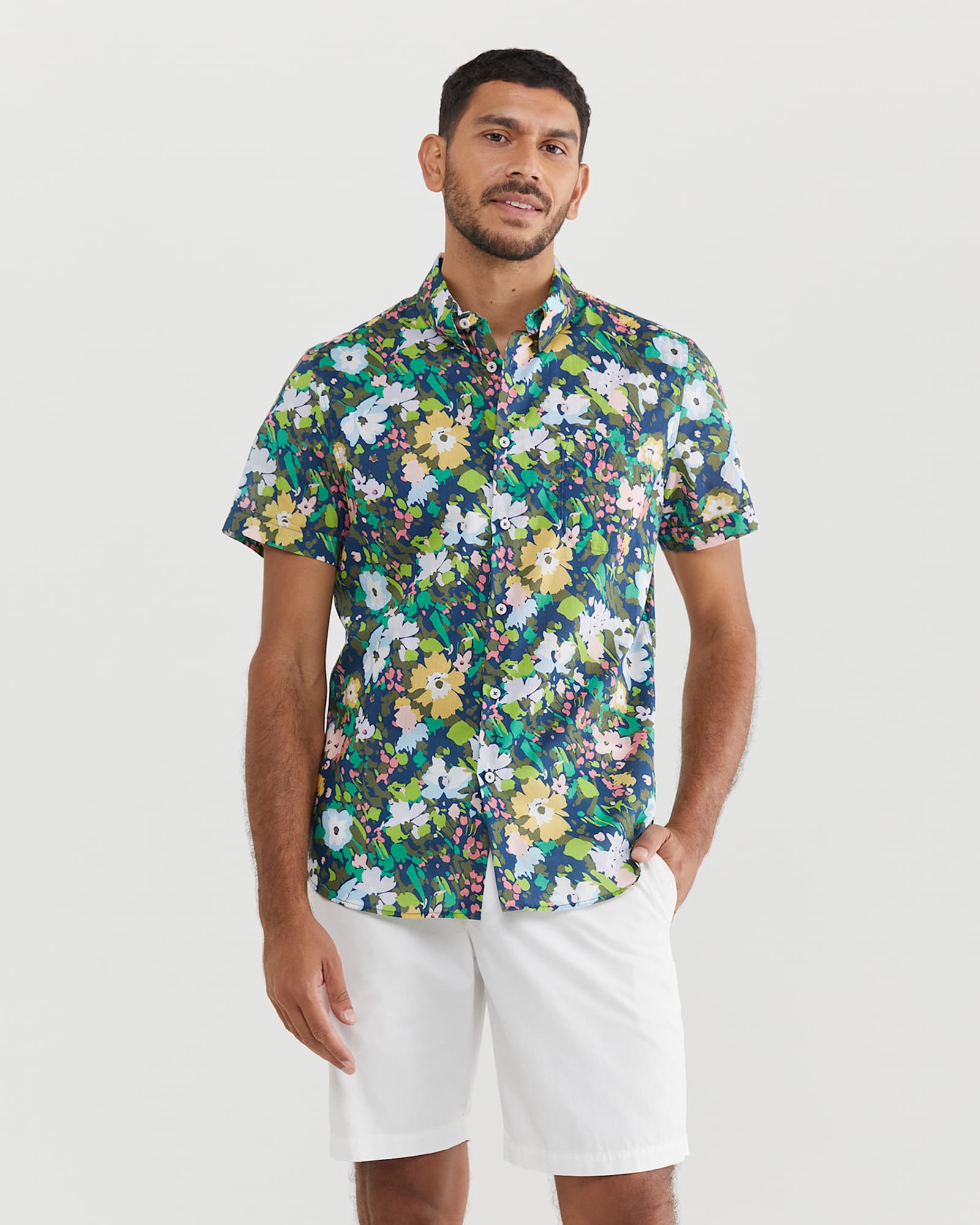 Amor Liberty Short Sleeve Shirt in MULTI