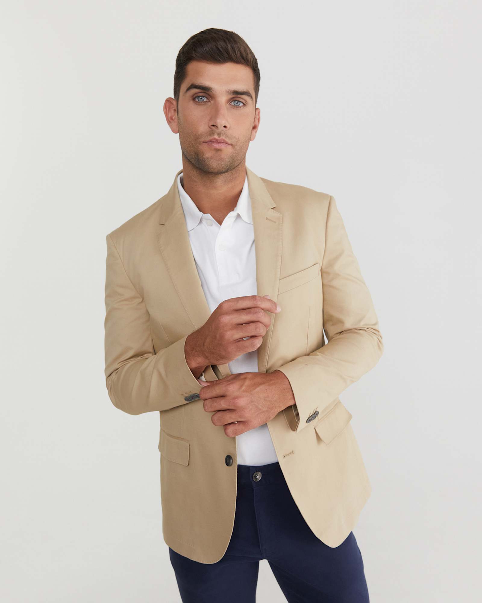 Pique Polo in WHITE