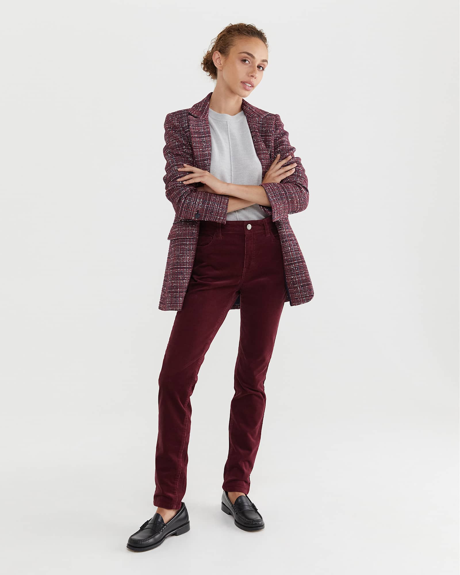 Cord Jean in PLUM