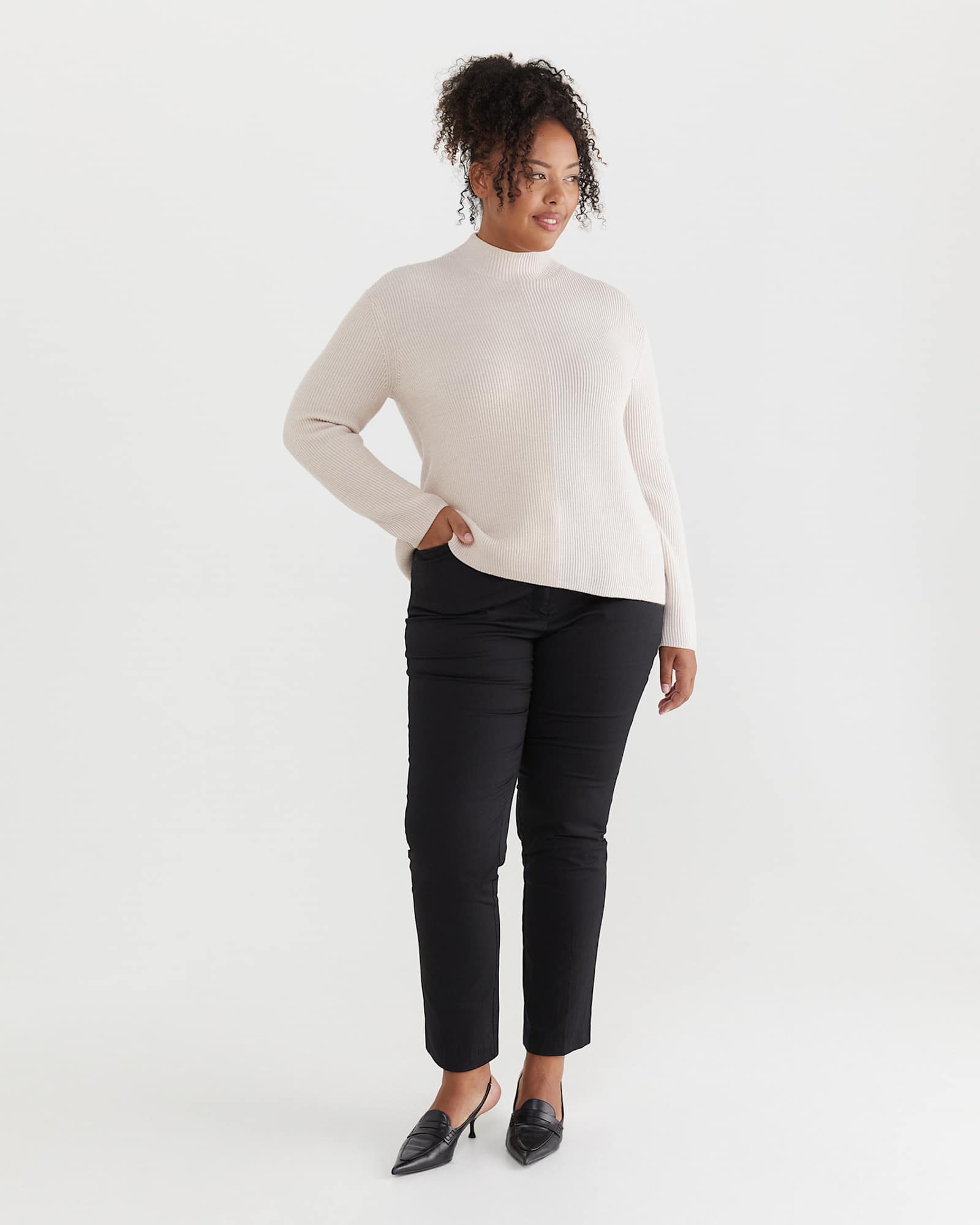 Eva Full Length Pant in BLACK