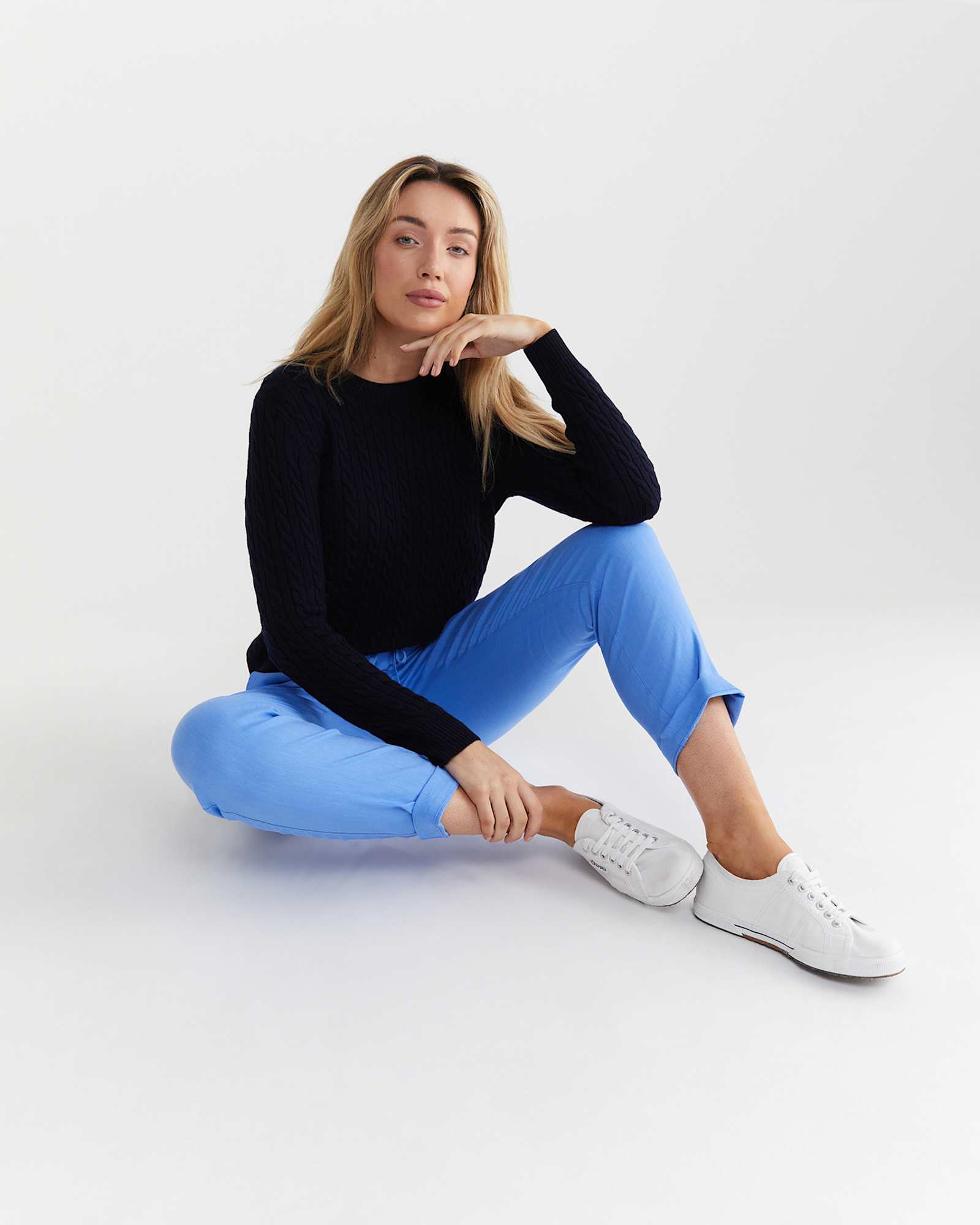 Rosa Linen Pant in MOROCCAN BLUE