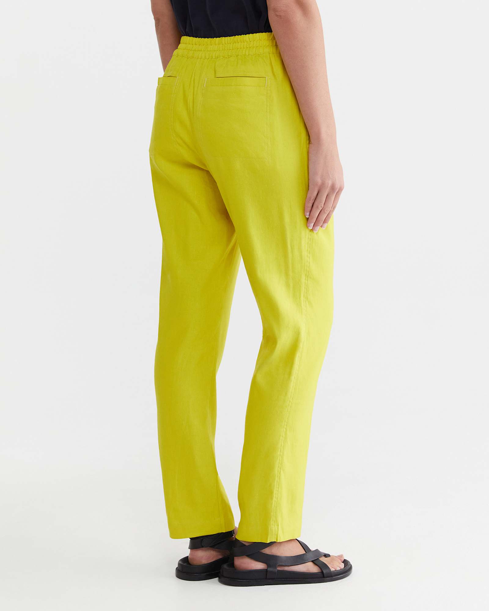 Rosa Linen Pant in LIGHT OLIVE