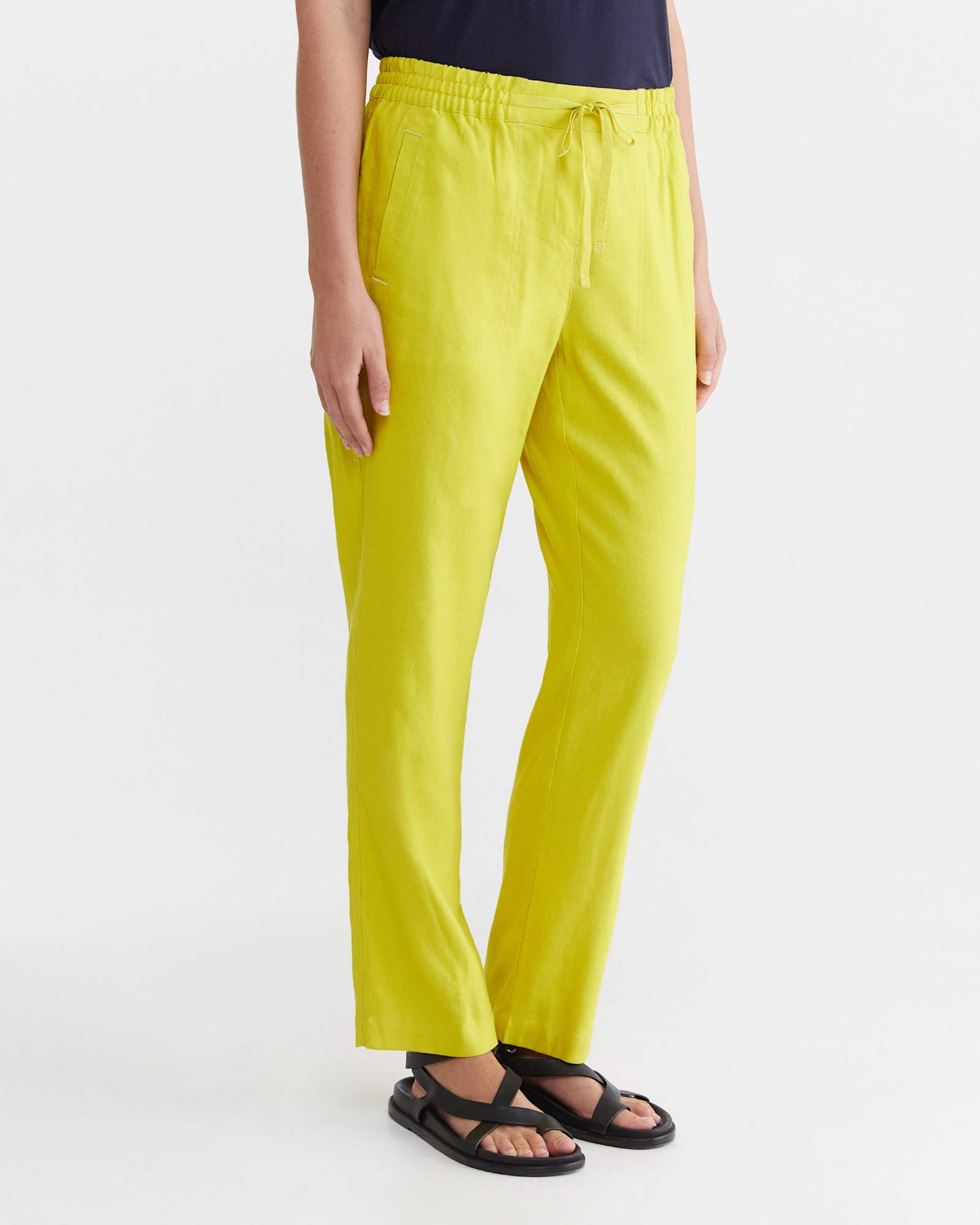 Rosa Linen Pant in LIGHT OLIVE