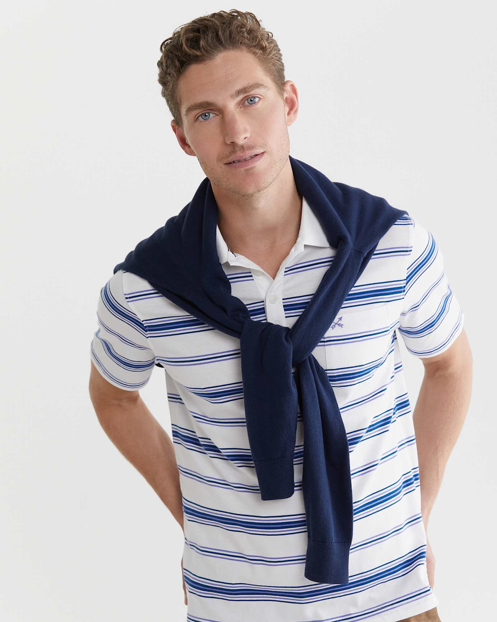 Par Polo in WHITE/MULTI