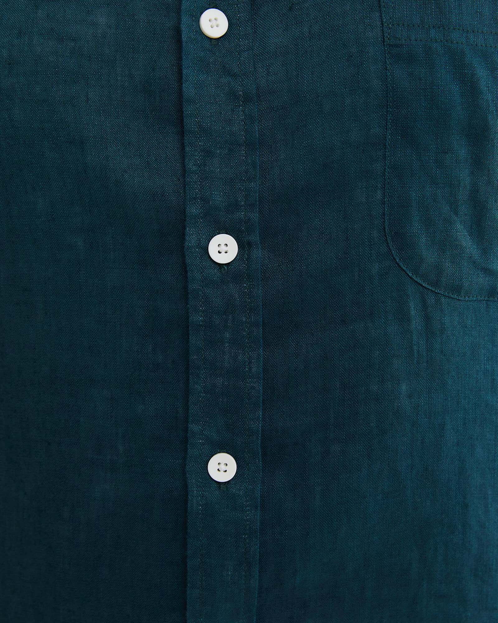 Linen Long Sleeve Shirt in LAGOON