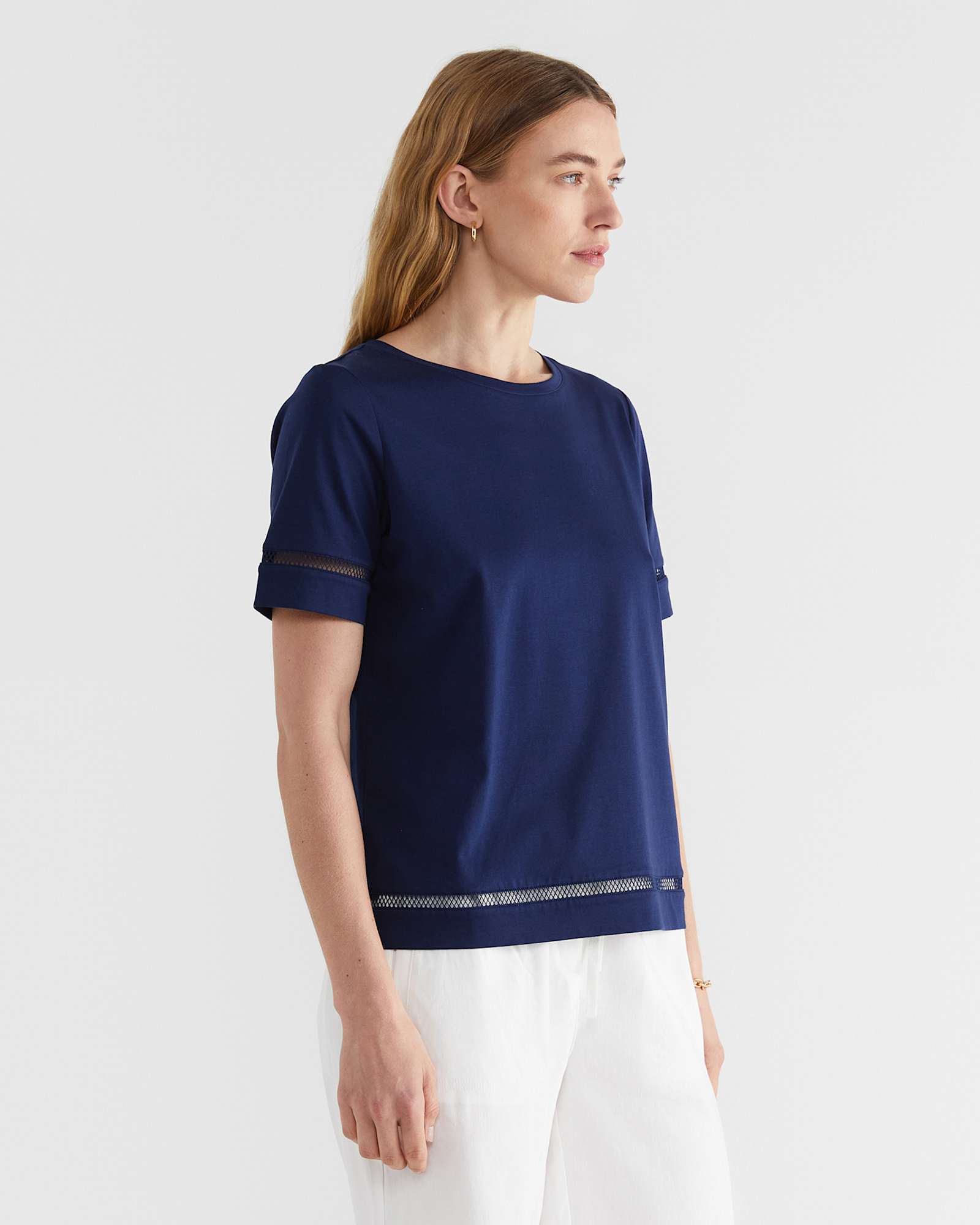 Alexa Merc Tee in NAVY