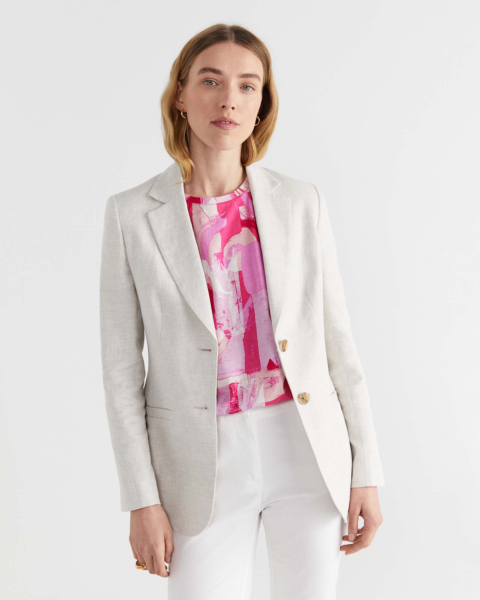 Matera Mercerised Tee in PINK MULTI