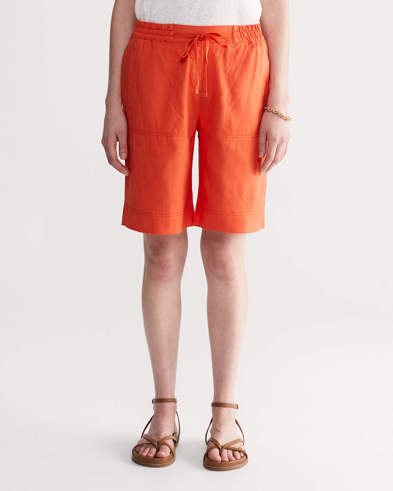 Rosa Linen Short in MELON