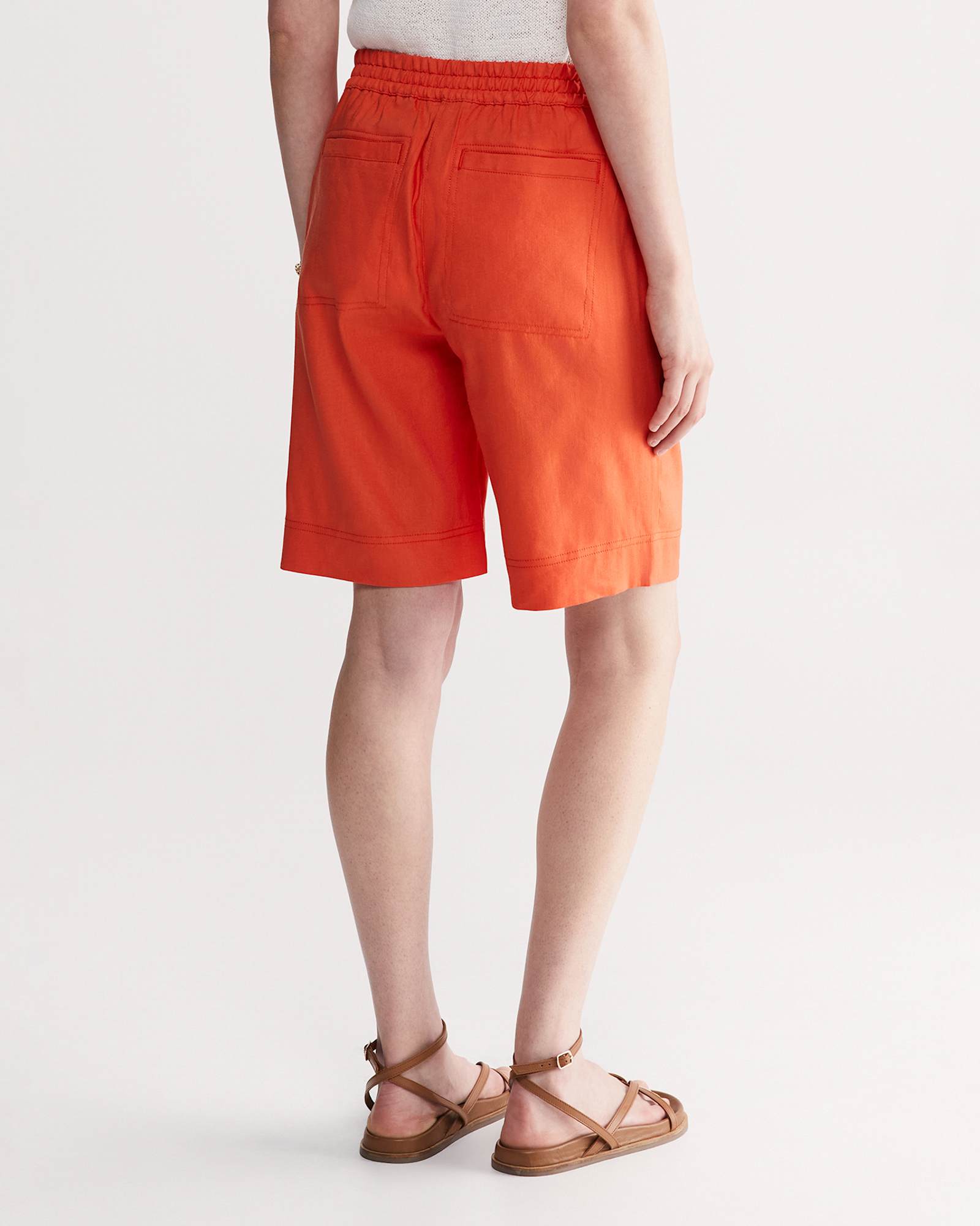 Rosa Linen Short in MELON