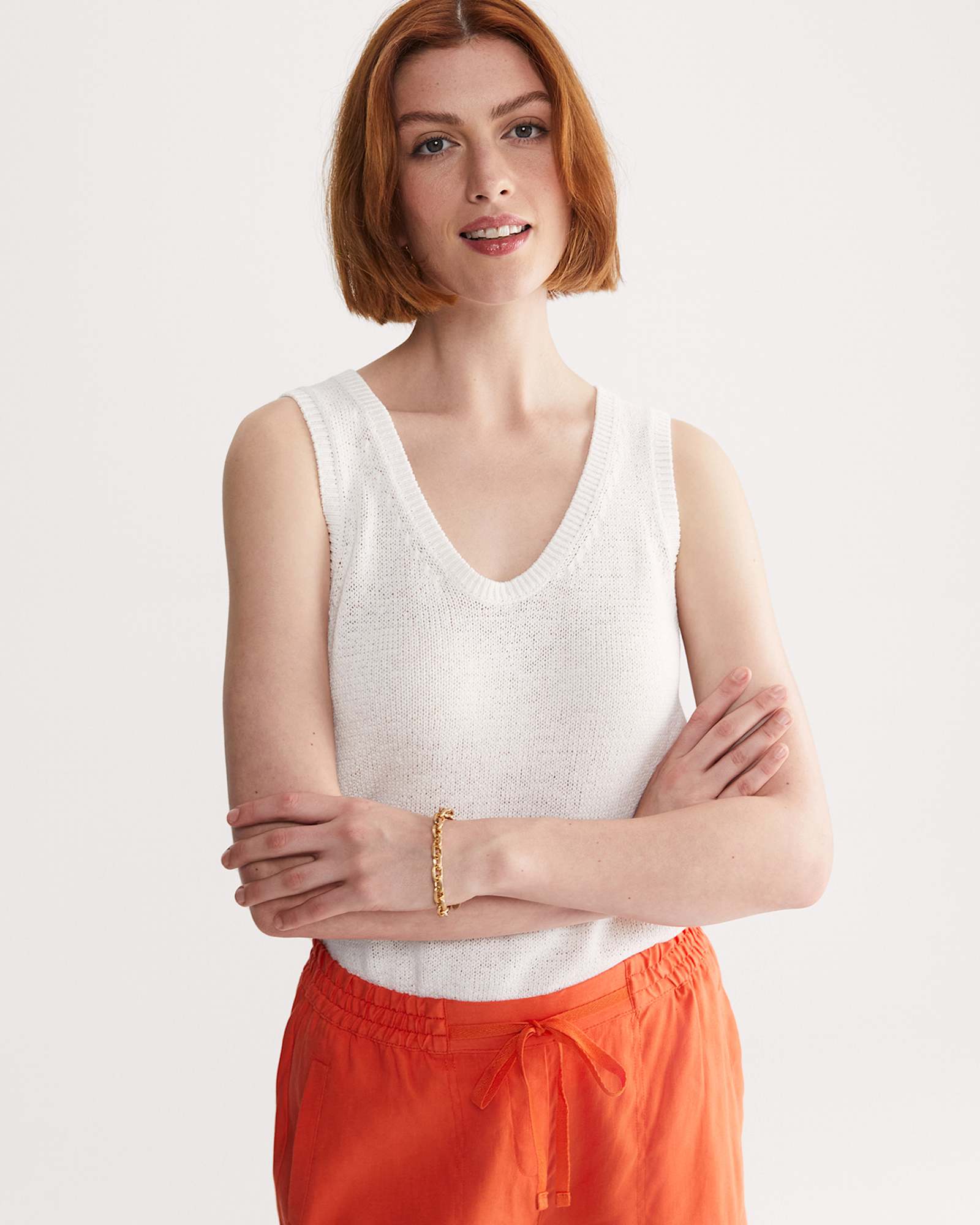 Rosa Linen Short in MELON
