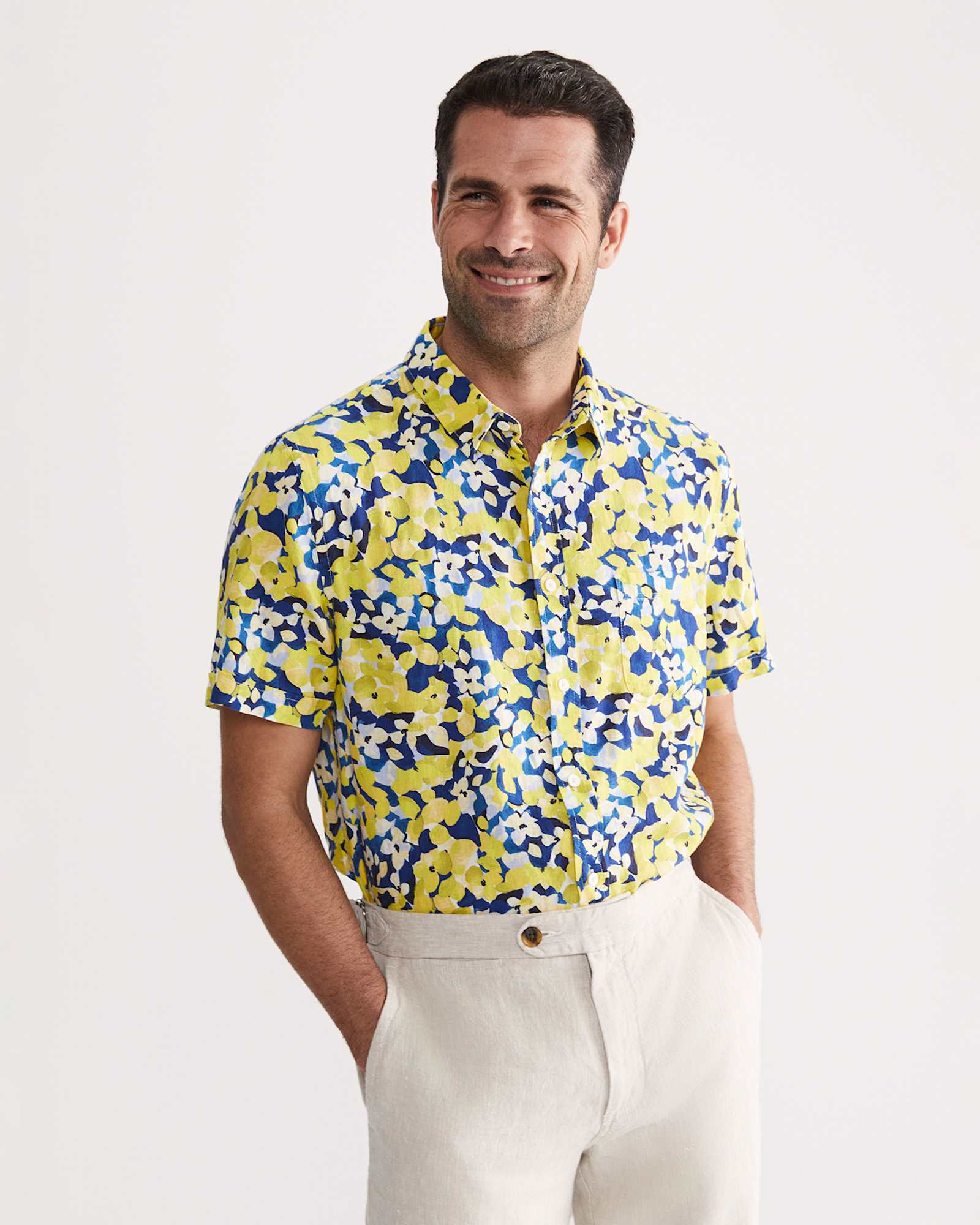Alpha Tapered Shirt in YELLOW