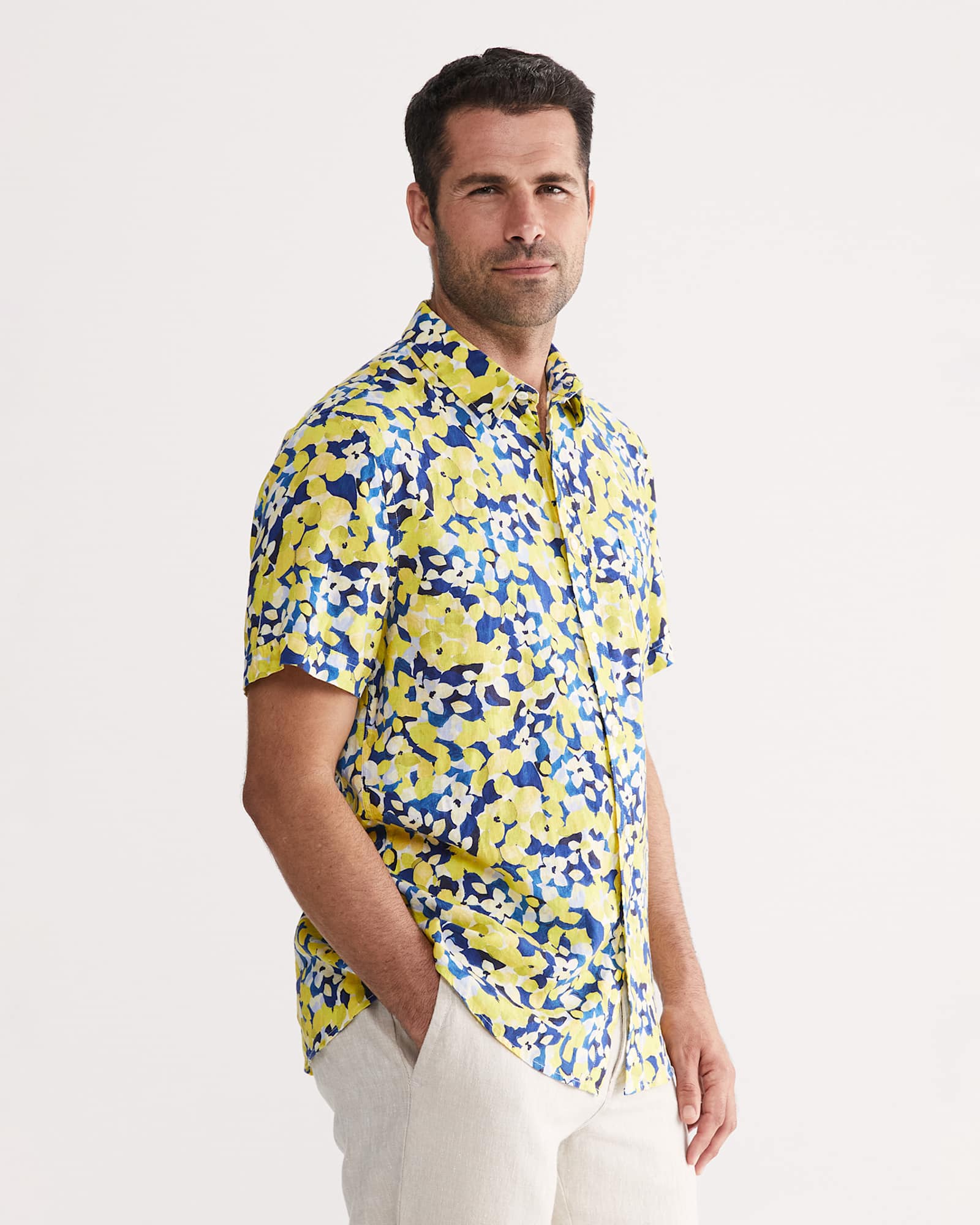 Alpha Tapered Shirt in YELLOW