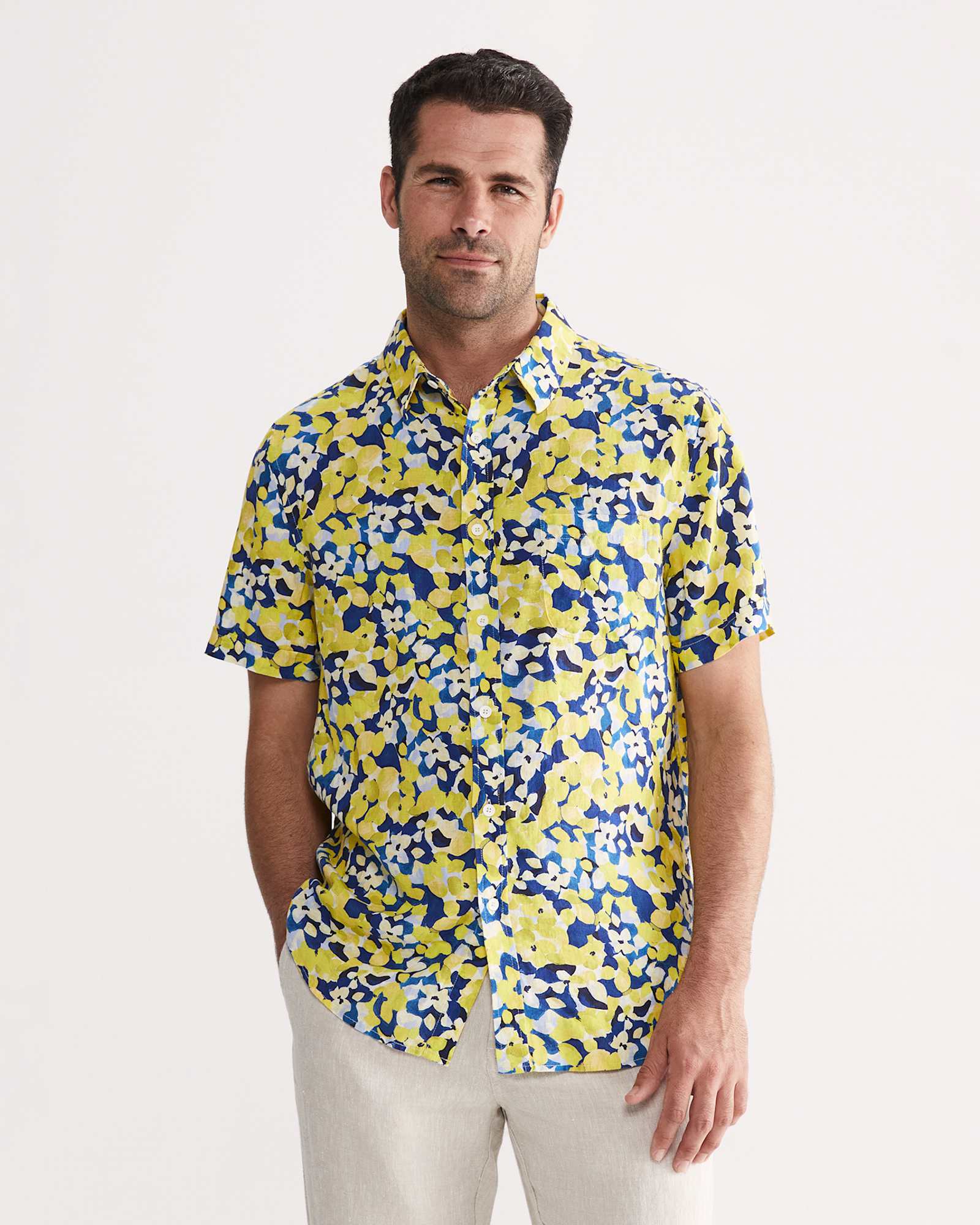Alpha Tapered Shirt in YELLOW