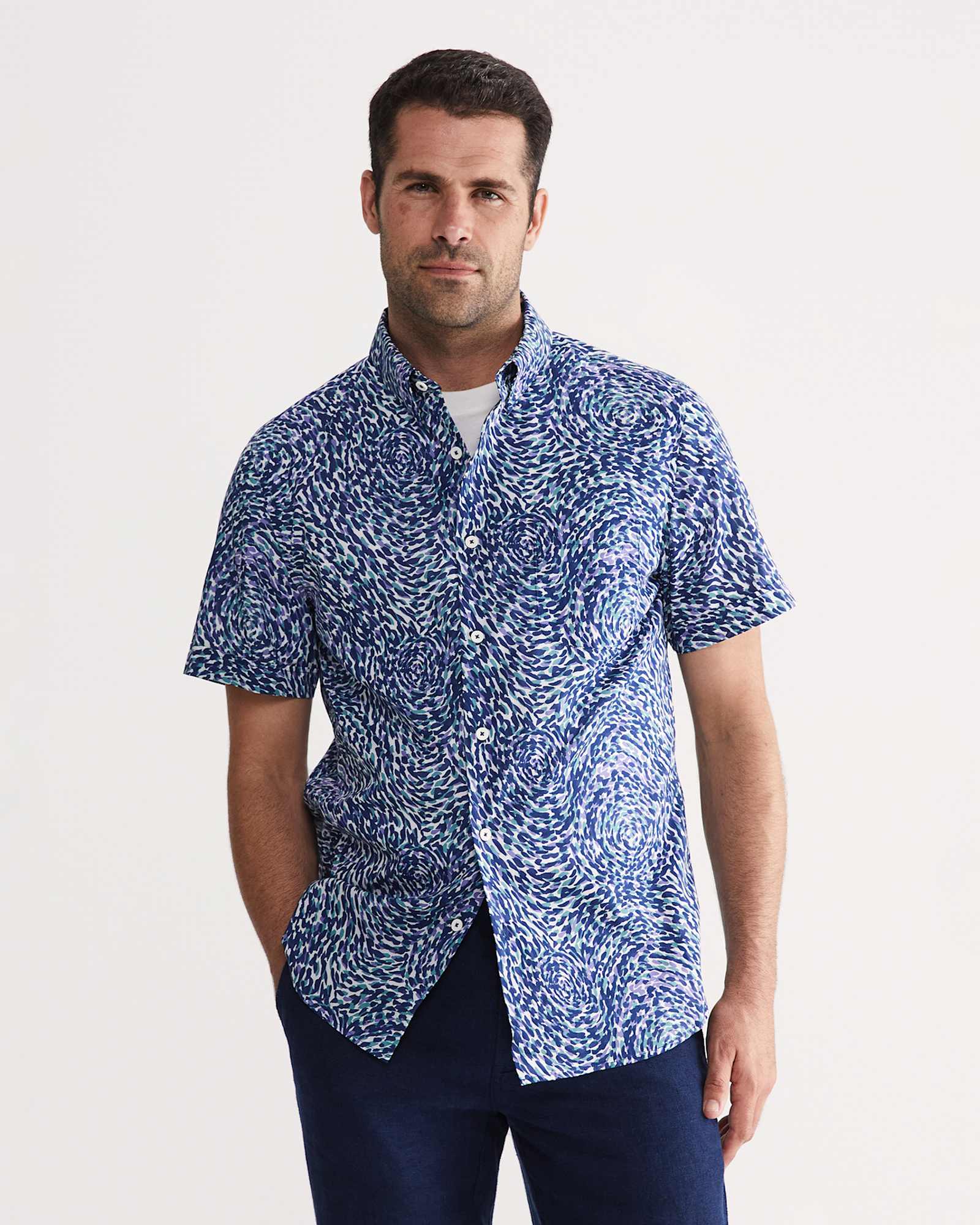 Tolla Liberty Tapered Shirt in TEAL