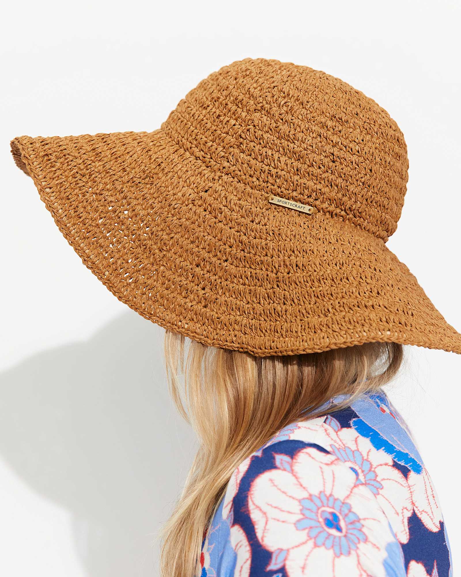 Rowie Raffia Hat in NATURAL