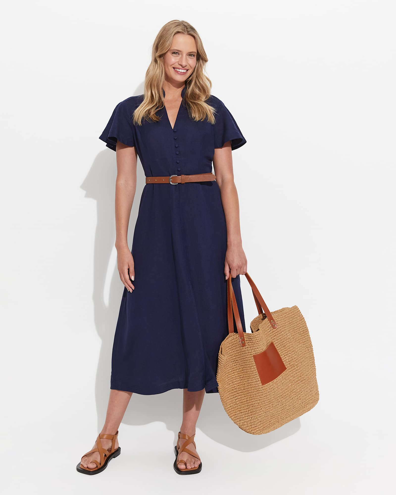 Rowie Raffia Bag in NATURAL