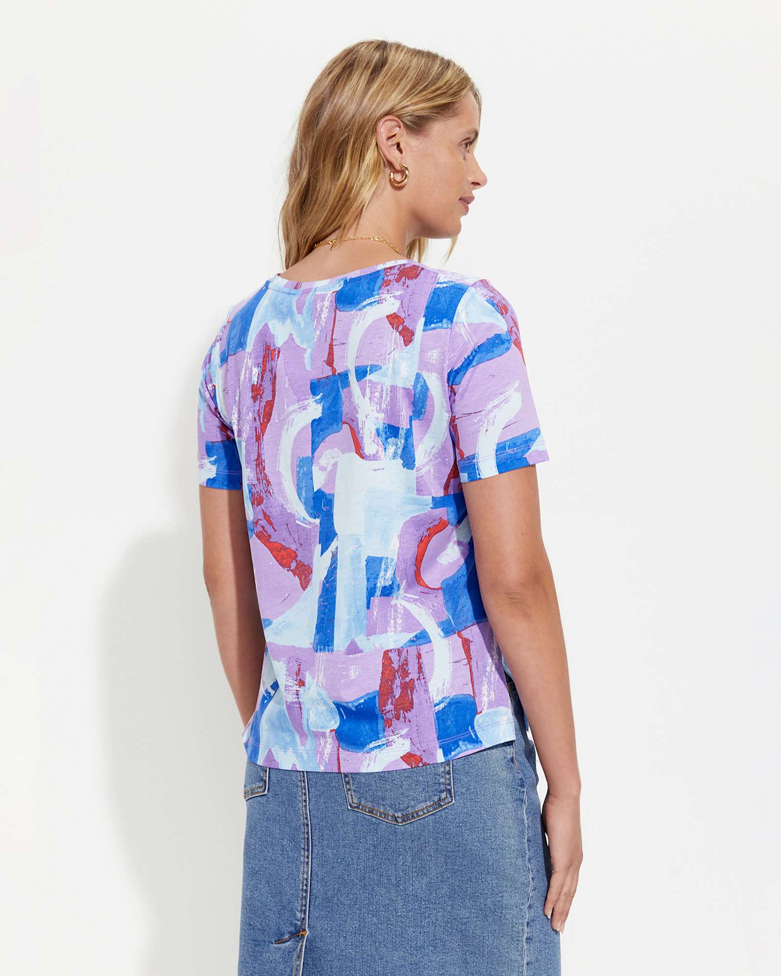 Matera Mercerised Tee in VIOLET