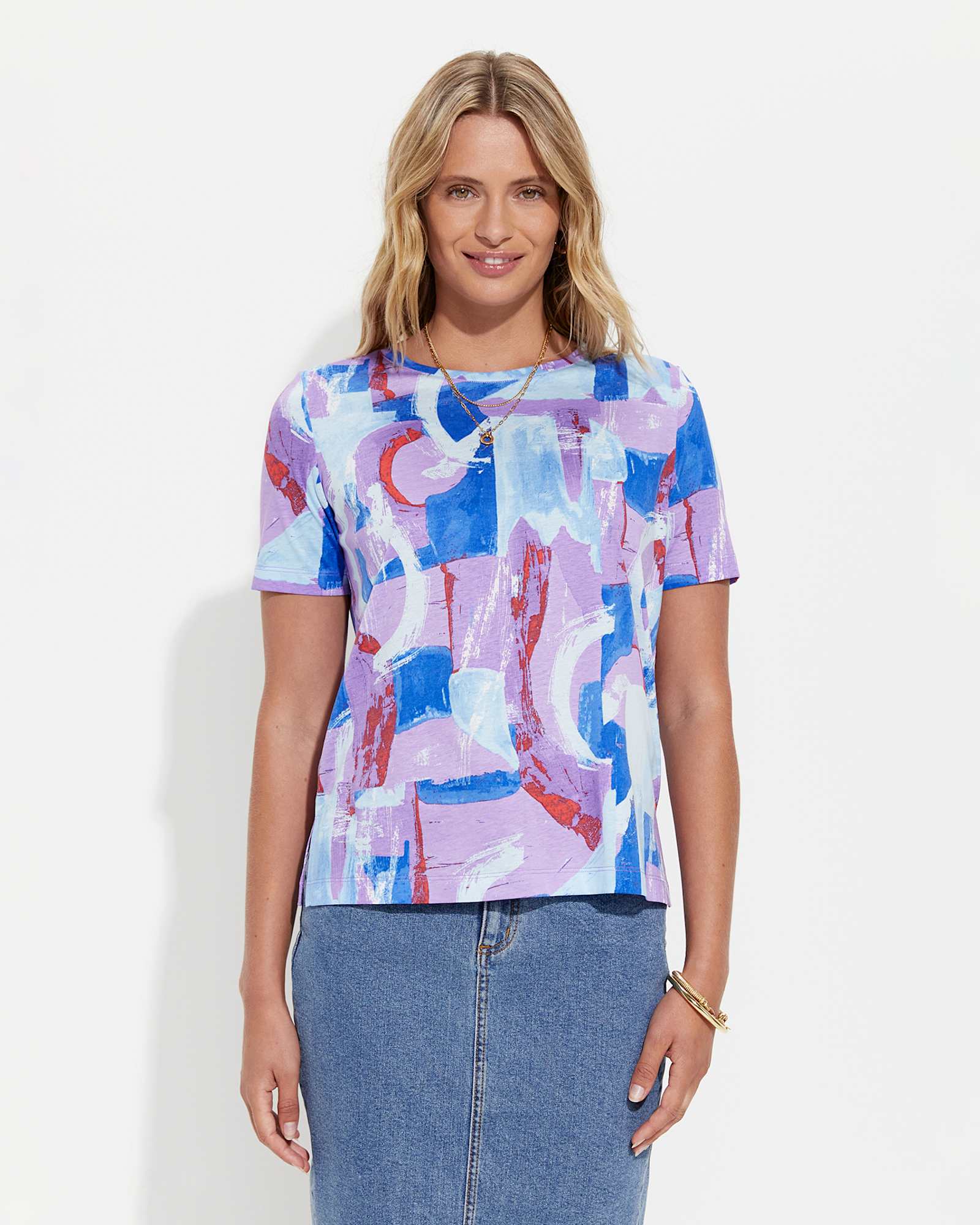 Matera Mercerised Tee in VIOLET