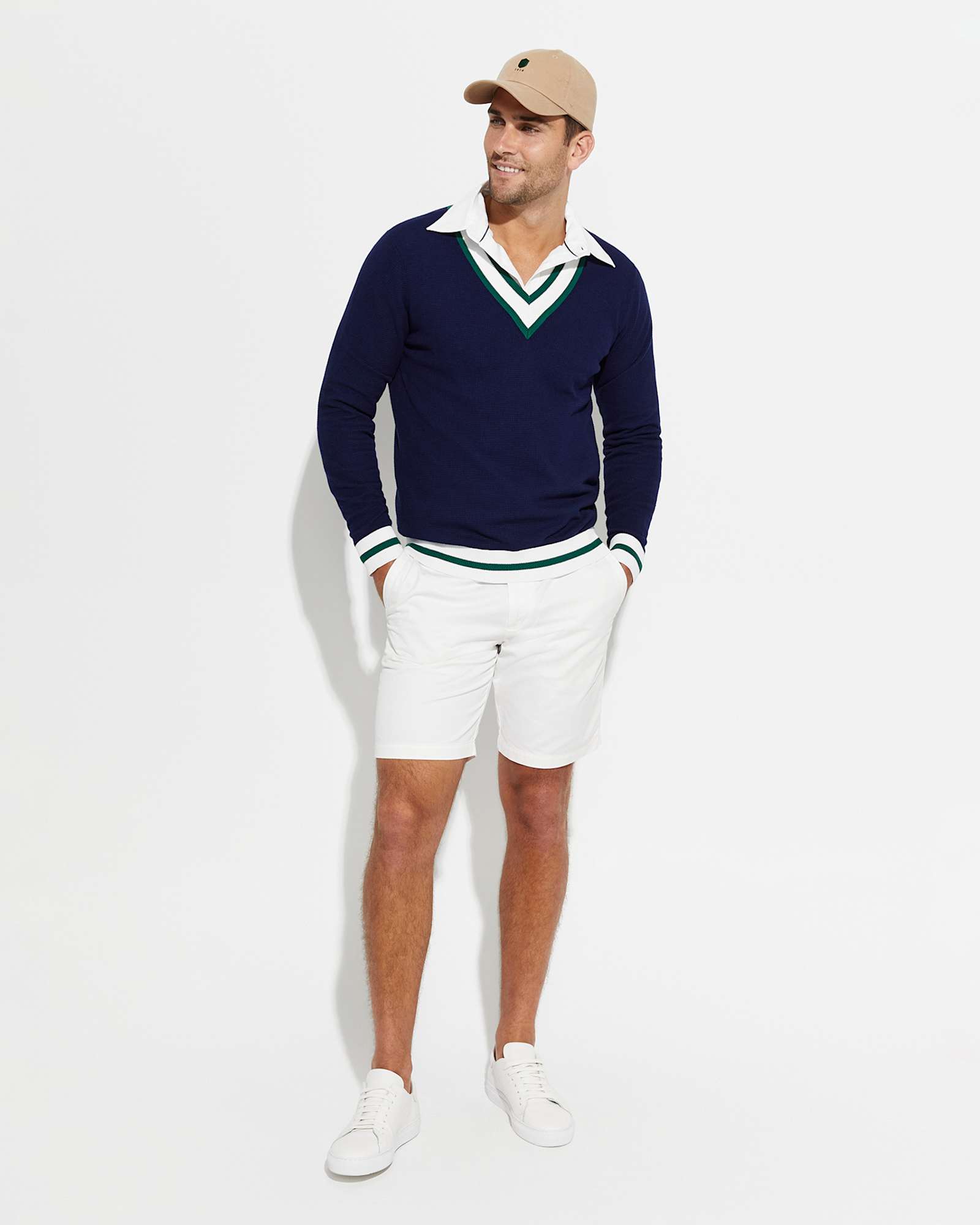 Long Sleeve Archie Shirt in WHITE