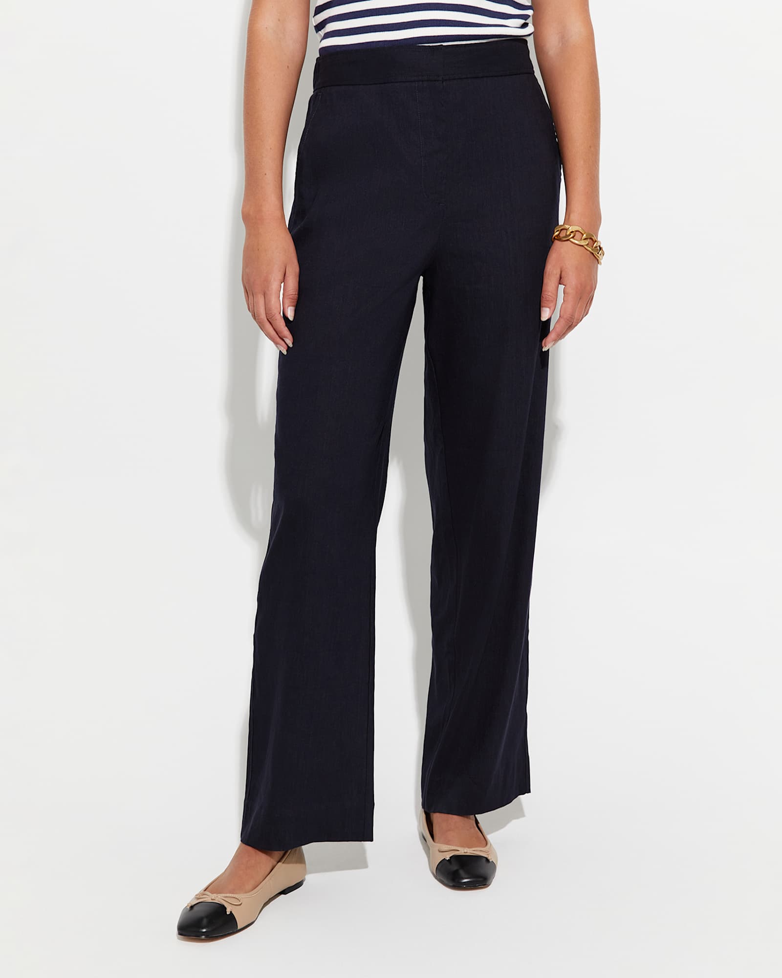 Rosa Wide Leg Pant in CLASSIC NAVY